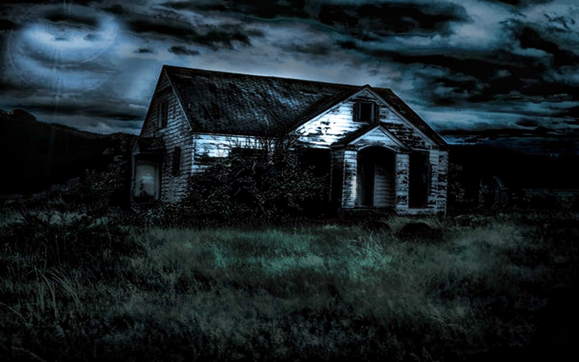 1920x1200 Dark House Scary Background