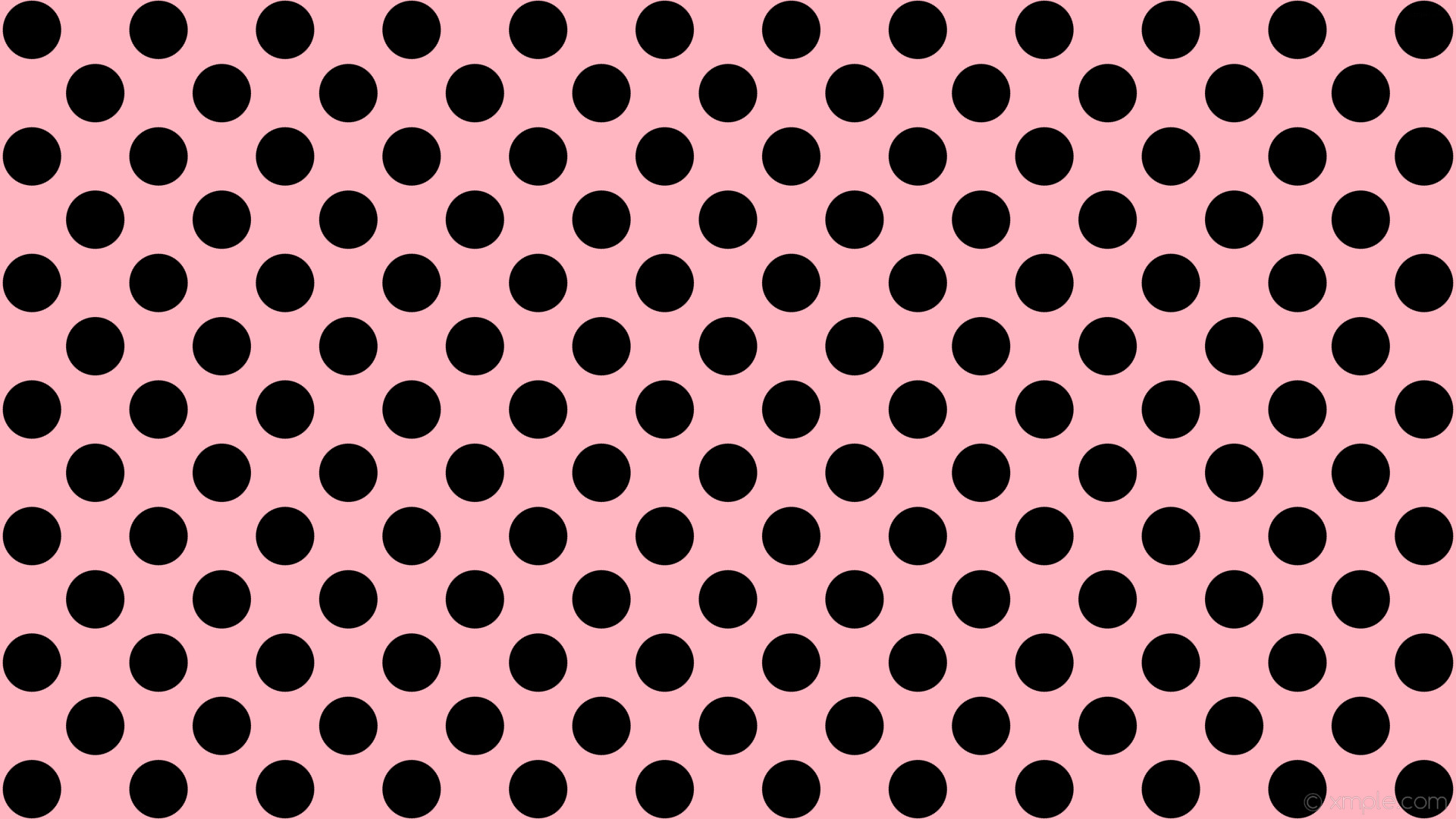 1920x1080 wallpaper dots polka pink spots black light pink #ffb6c1 #000000 135Â° 77px  118px