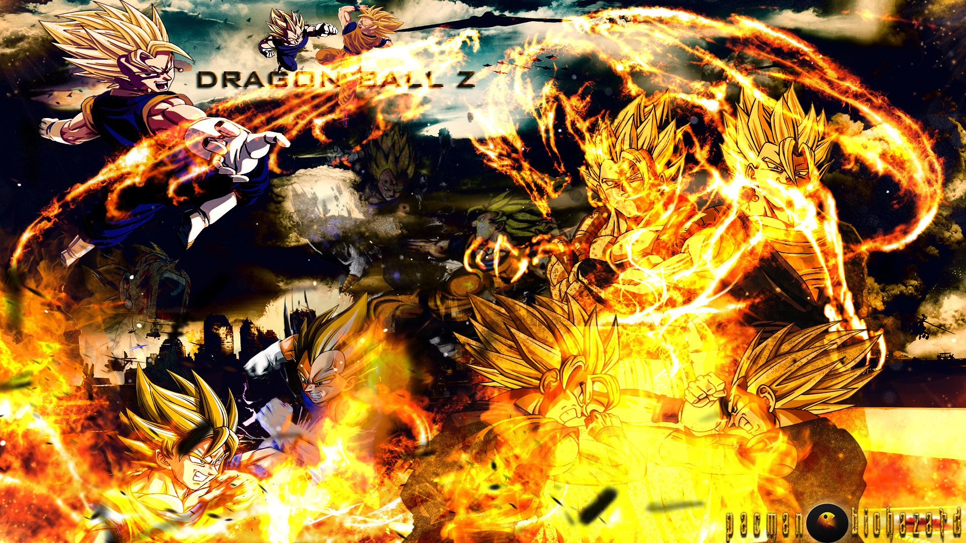 1920x1080 ... Dragon Ball Z HD Background (Goku X Vegeta) by pacmanbiohazard
