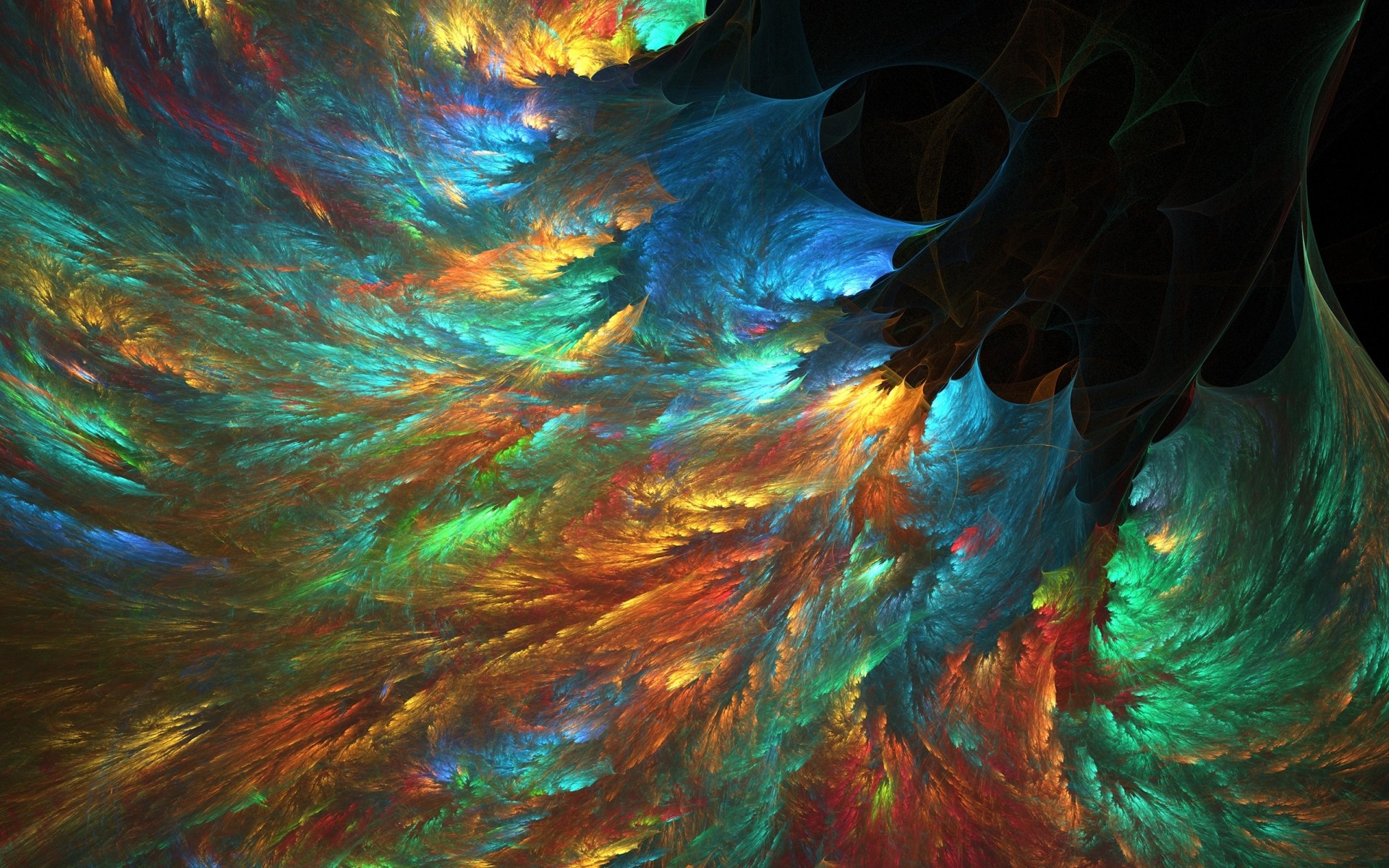 1920x1200 Abstract fractal colors cg digital art artistic psychedelic bright .