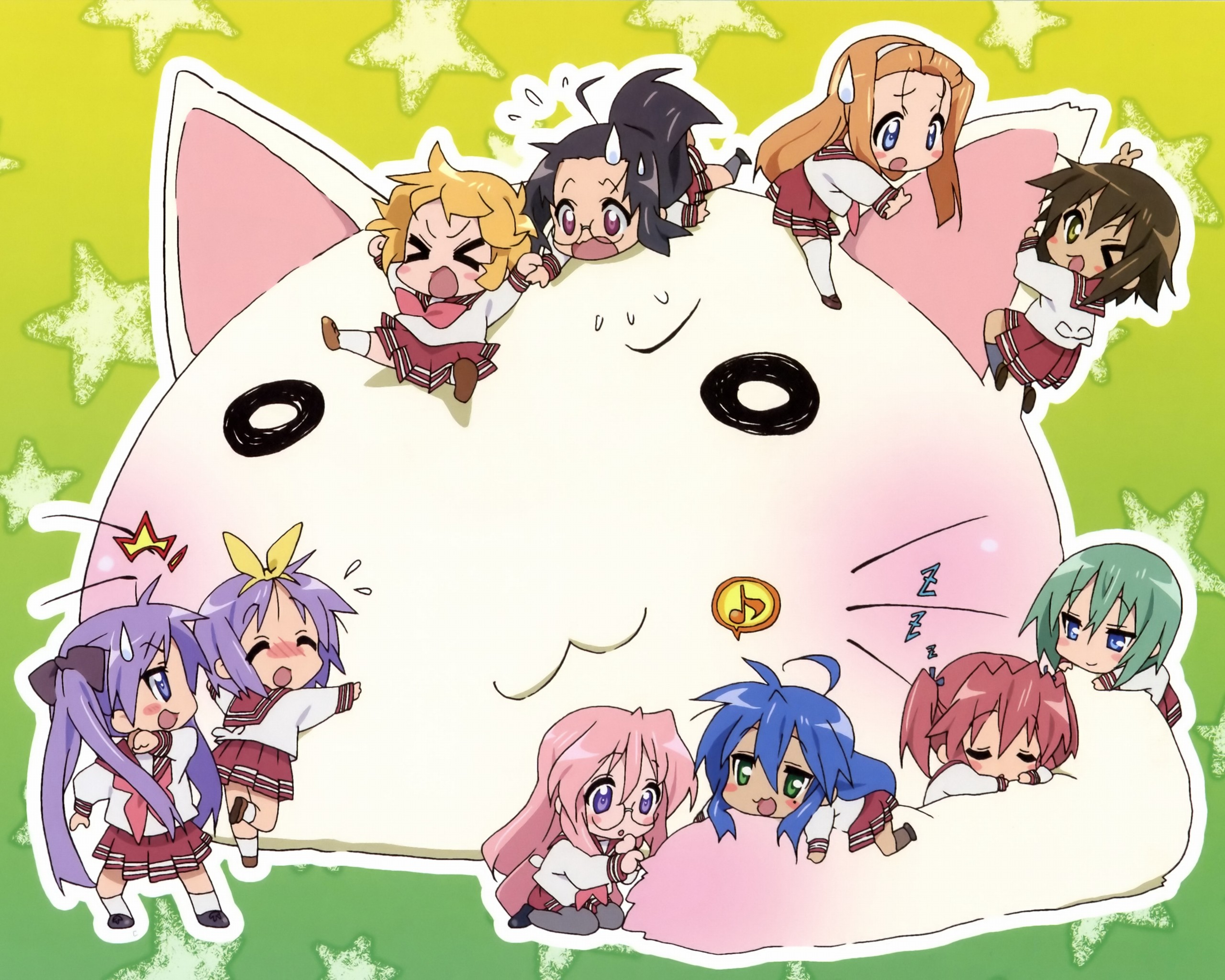 2560x2048 Zero-Kyu .09 images Lucky Star and Cat HD wallpaper and background photos