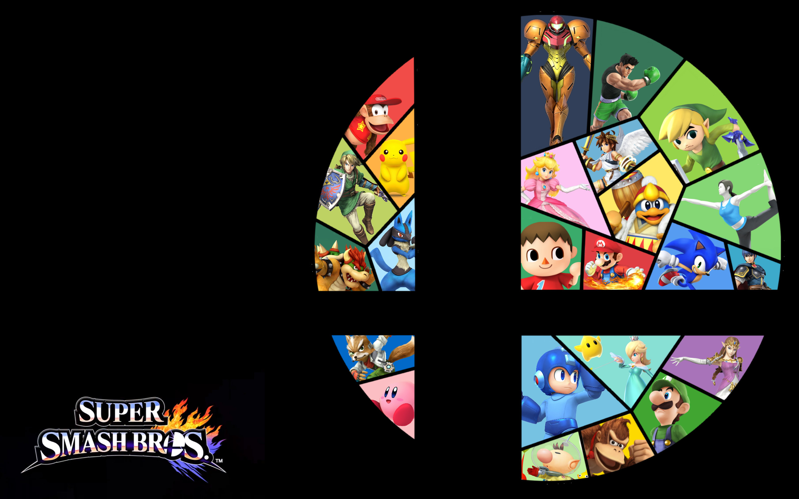2560x1600 SSB4I made a stained glass SSB4 wallpaper.