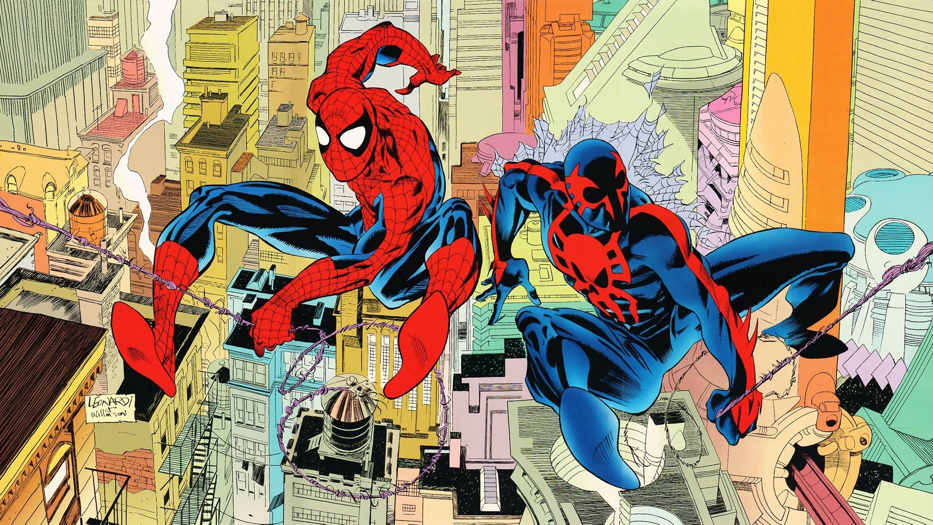 1920x1080 Comics Spider-Man Peter Parker Spider-Man 2099 Miguel O'Hara wallpaper  |  | 290734 | WallpaperUP