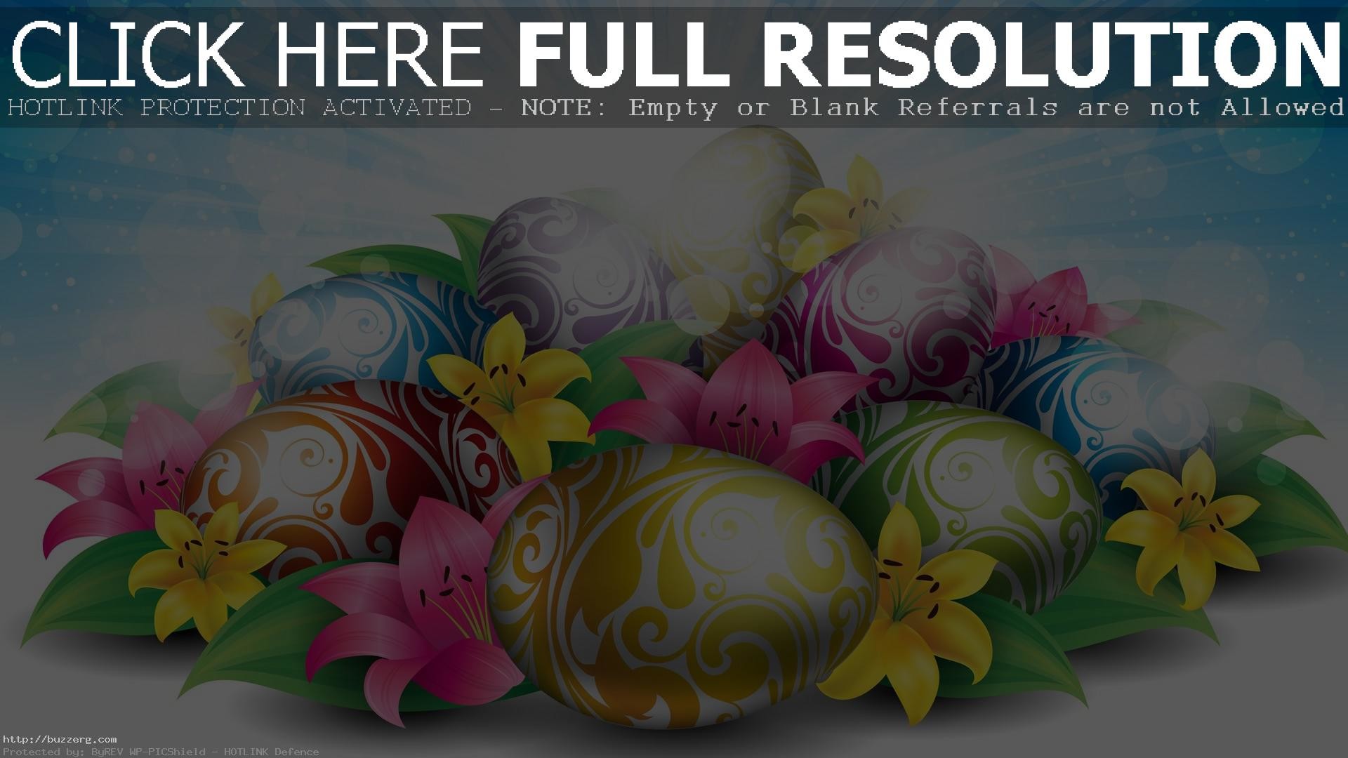 1920x1080 Lilies Eggs For Easter (id: 122646)
