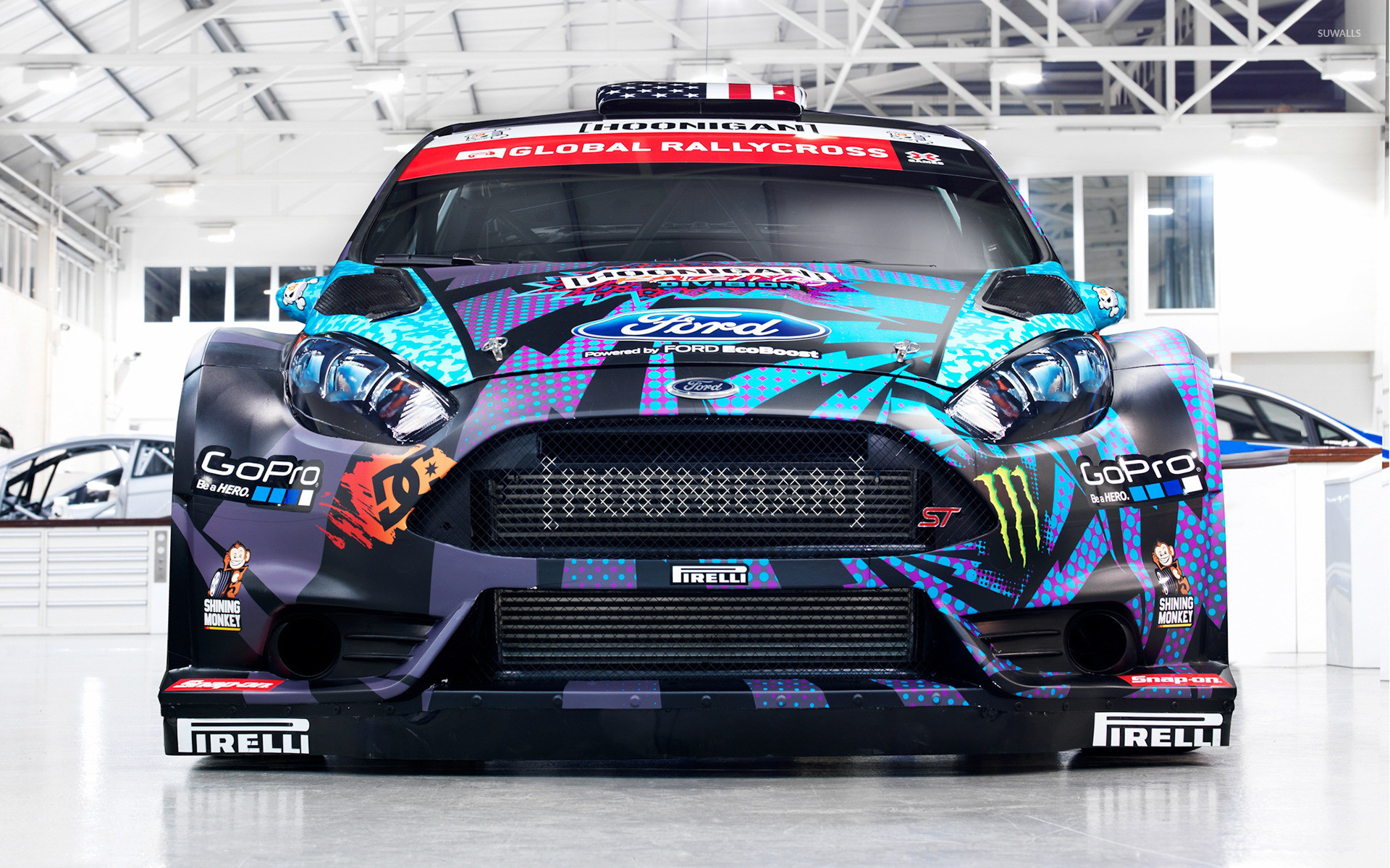 1920x1200 Ford Fiesta RS WRC front view wallpaper