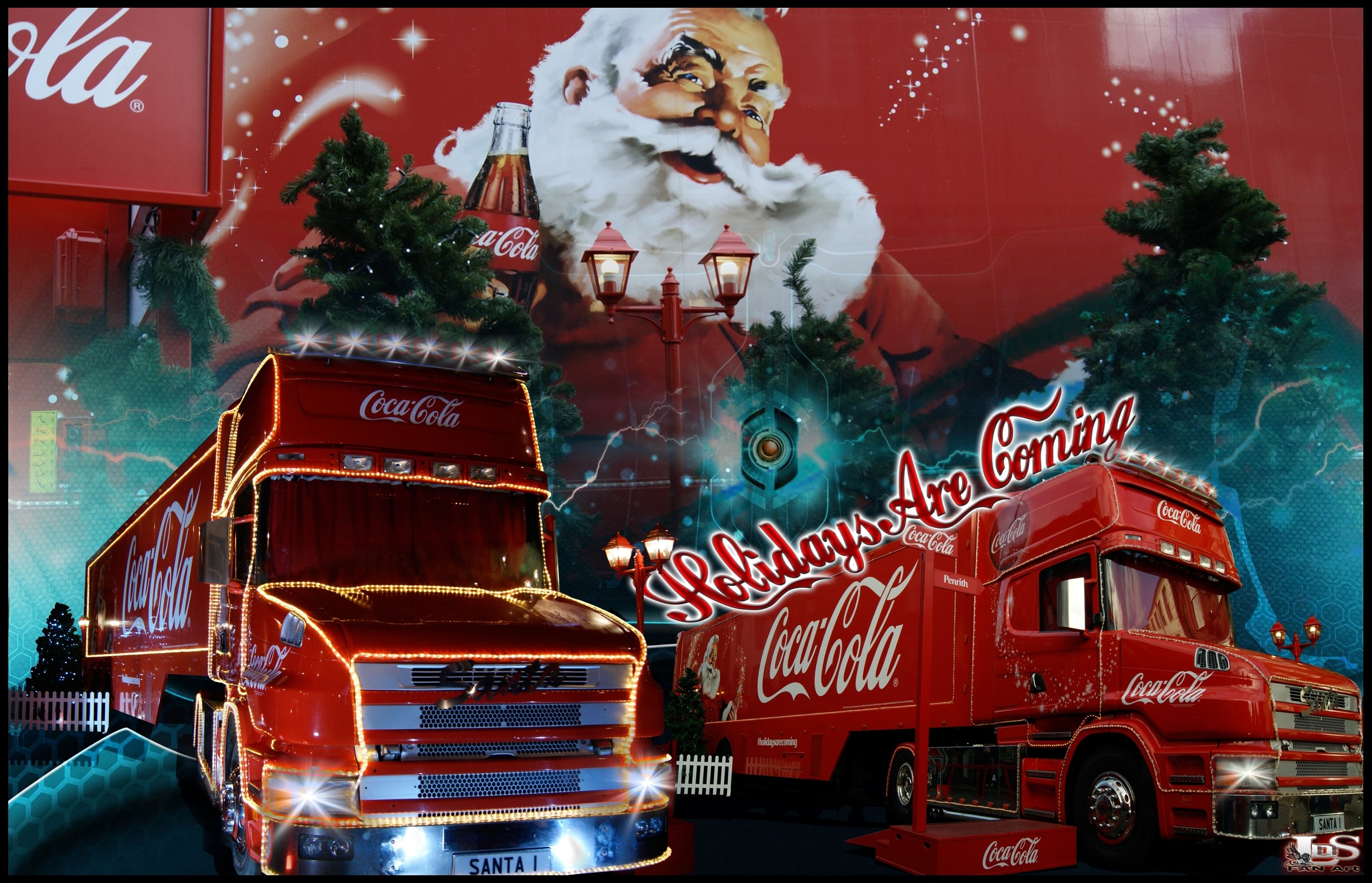 2835x1825 CocaCola- images Coca-Cola ChristmasTruck Holidays Are Coming HD wallpaper  and background photos