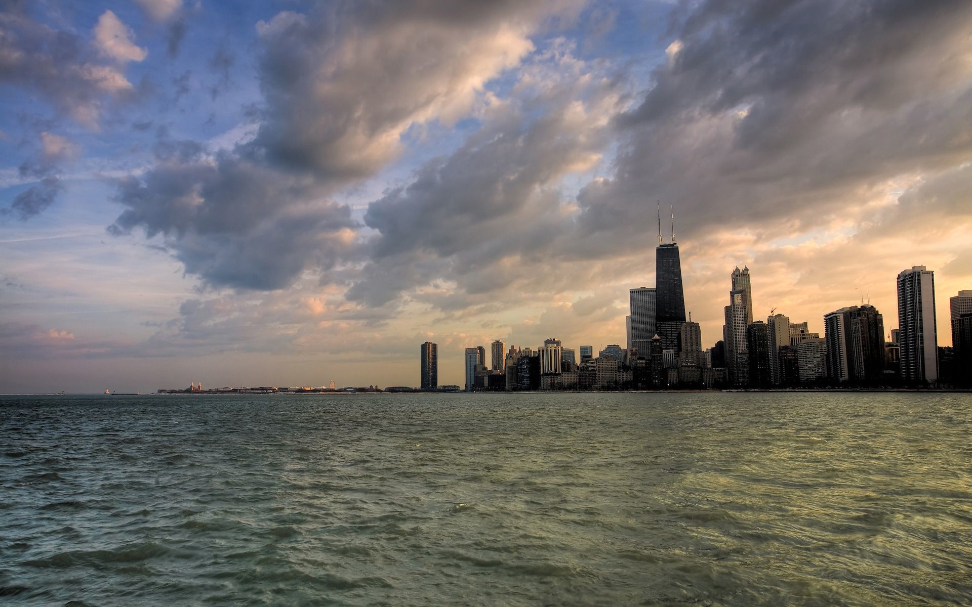 1920x1200 Wallpaper chicago skyline wallpapers cityscape widescreen images