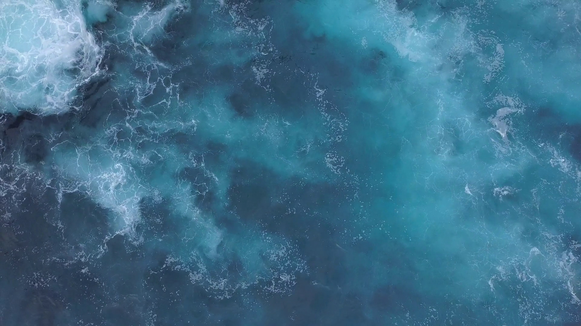 1920x1080 Blue Ocean Waves and Foam 4K Background Footage. Stock Video Footage -  Storyblocks Video