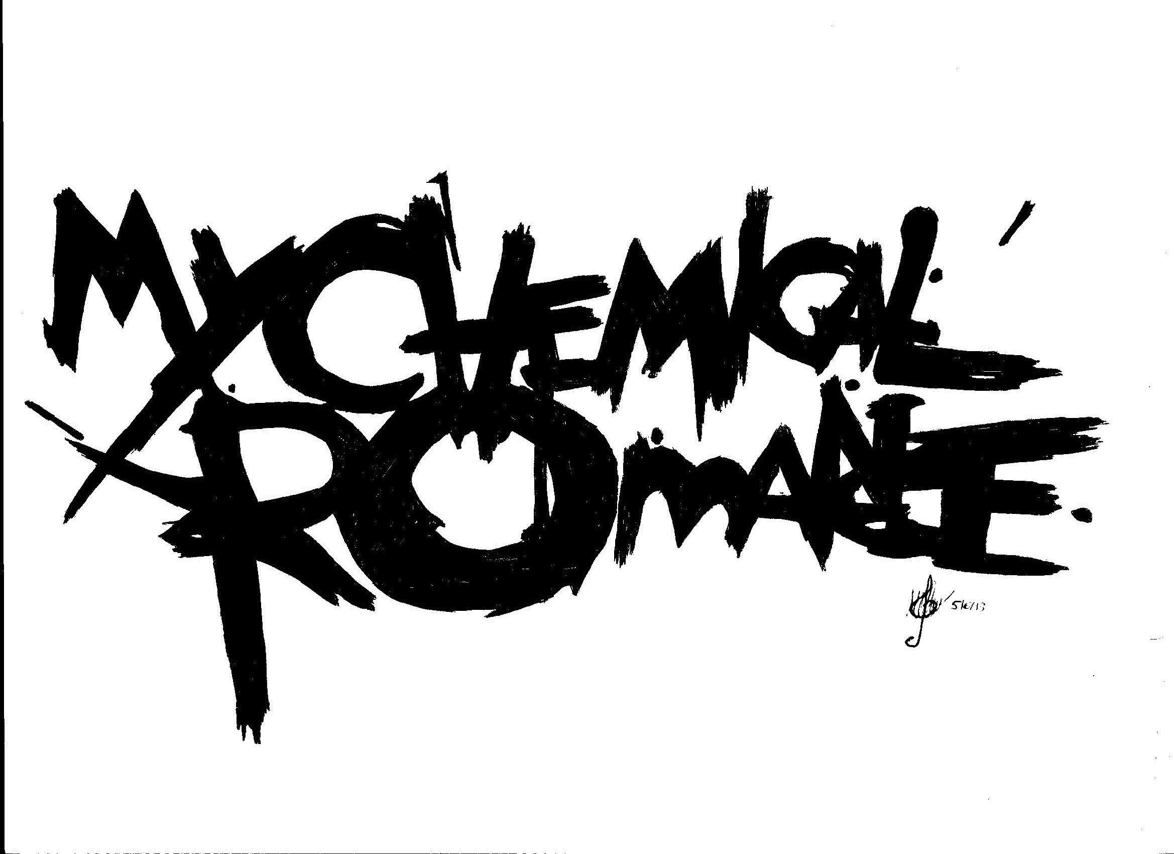 2338x1700 1920x1080 My Chemical Romance Blackboard Image