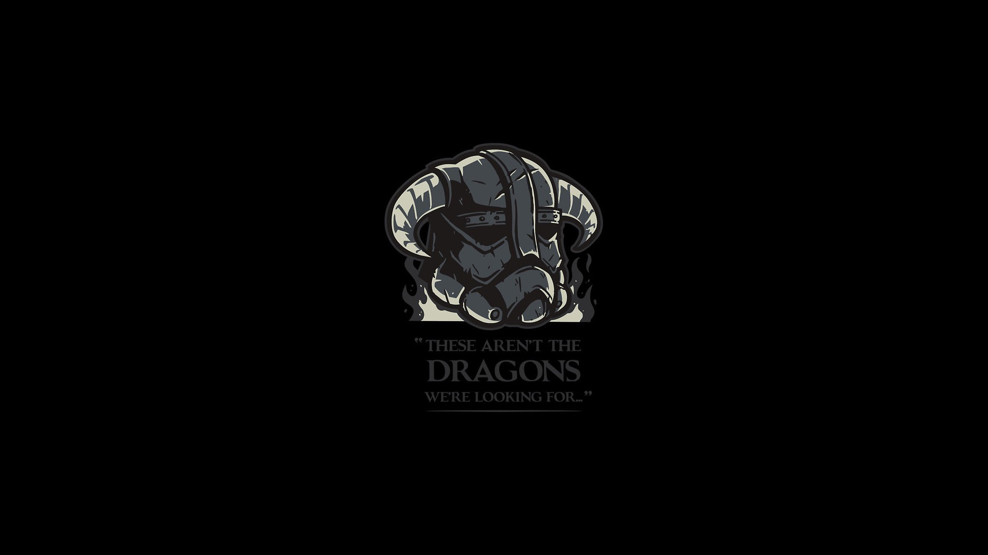 1920x1080 Black Background Dragons Minimalistic Star Wars The Elder Scrolls V Skyrim