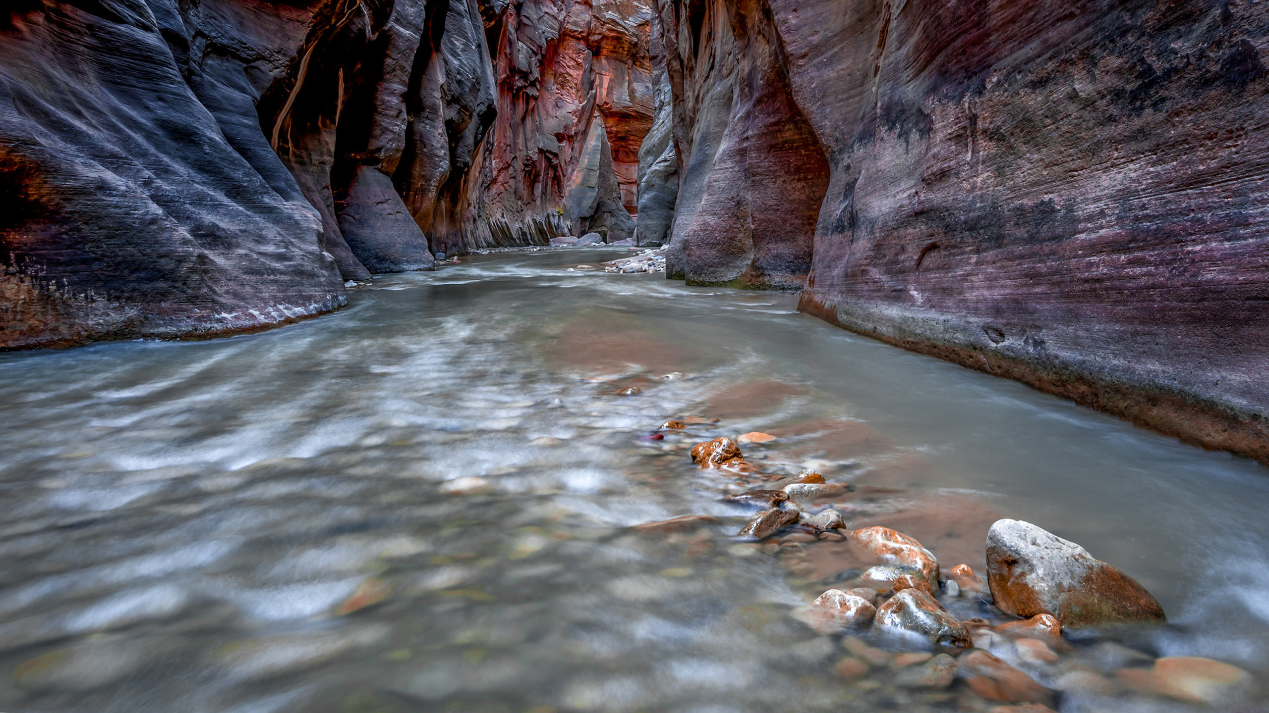 2560x1440 Zion National Park, Near Springdale, Utah Canyon Is Part Of The North Fork  Of The Virgin River Hd Wallpaper 2560Ã1440