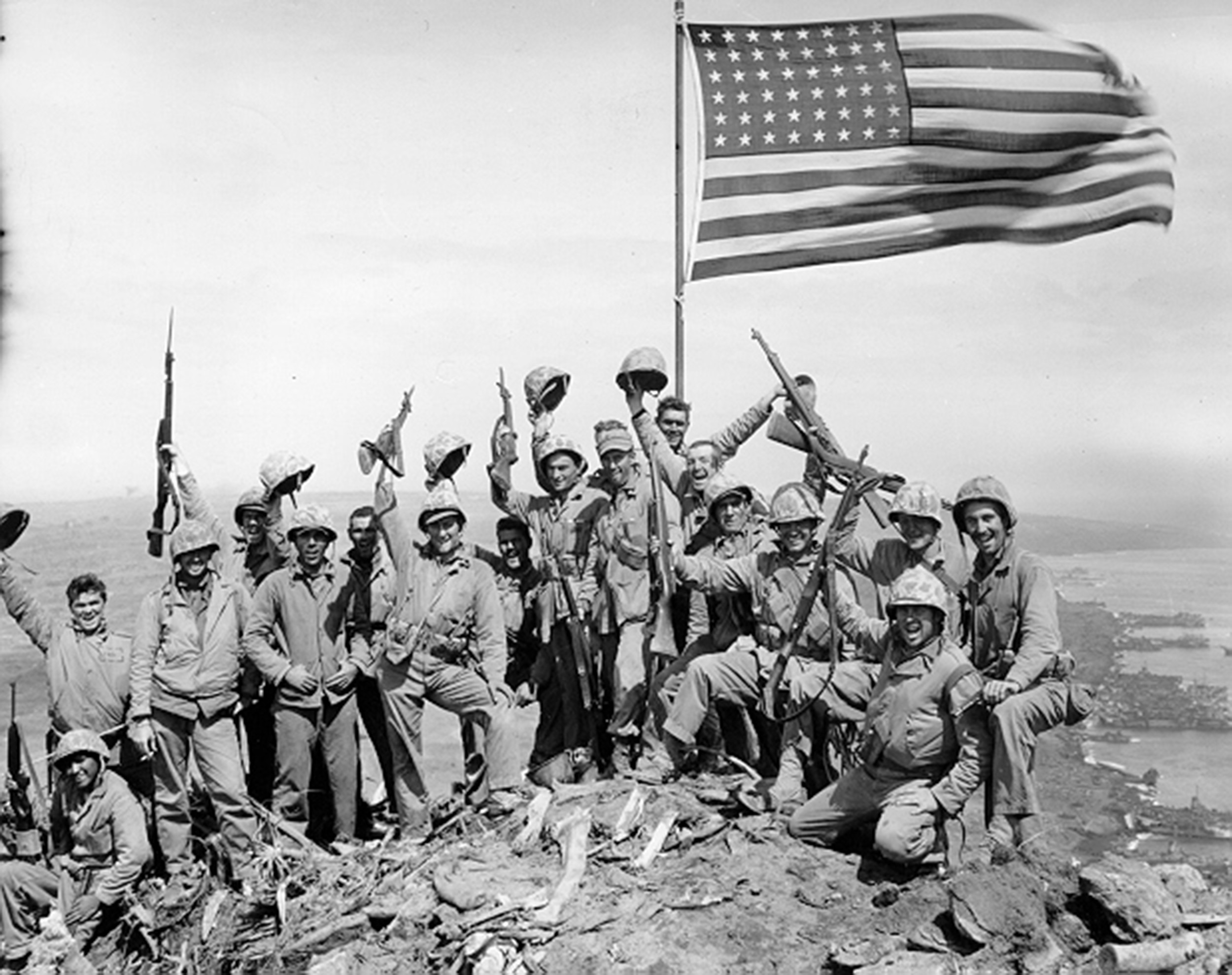 2500x1978 Star-Spangled Mystery: What Became of Lost Iwo Jima Flag-Raising Photos? -  NBC News
