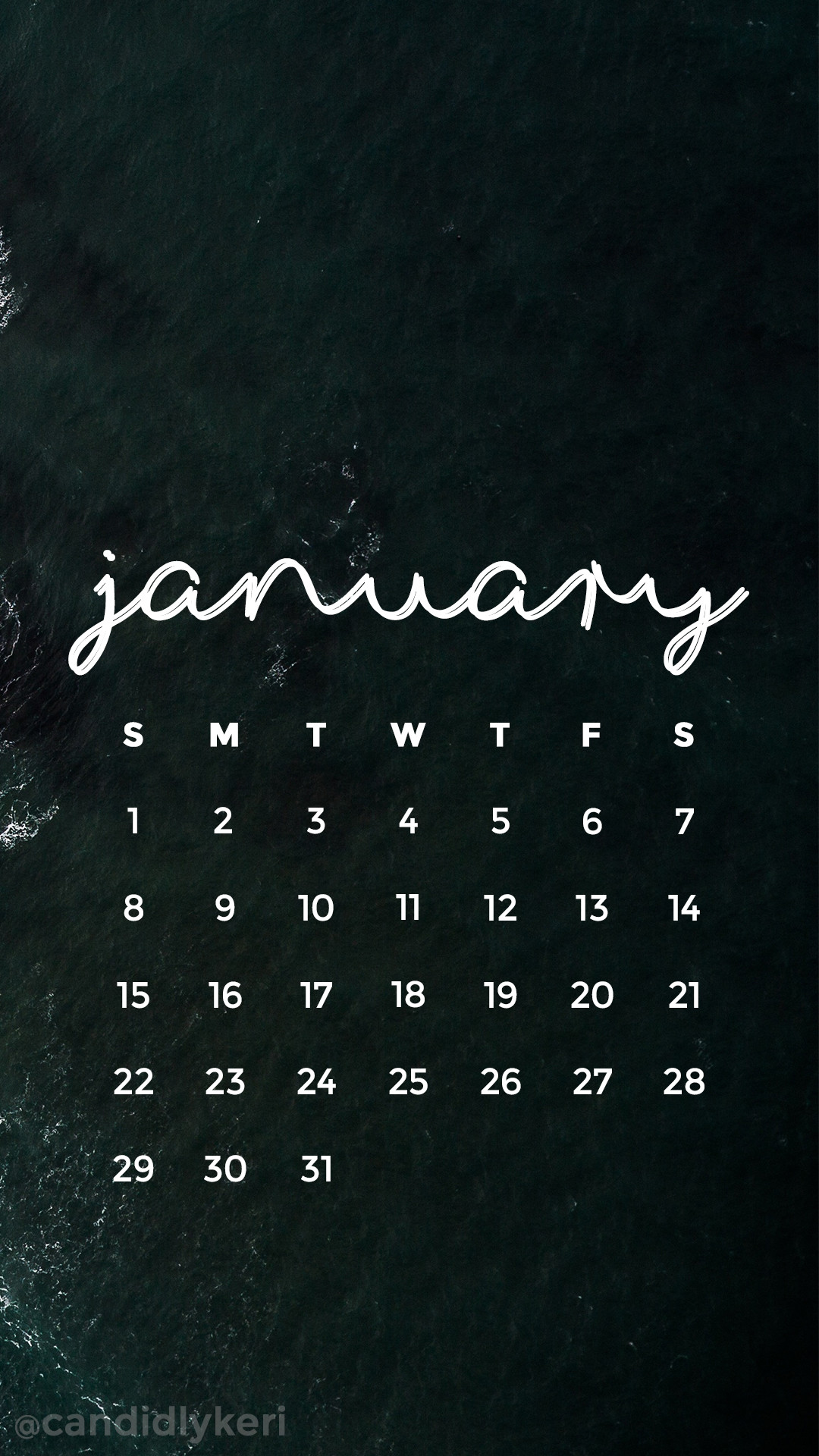 1080x1920 Ocean crash waves icey ocean January calendar 2017 wallpaper you can  download for free on the