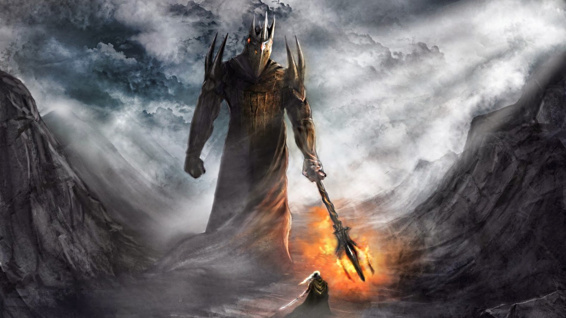 1920x1080 fantasy Art, The Lord Of The Rings, Morgoth, J. R. R. Tolkien Wallpapers HD  / Desktop and Mobile Backgrounds
