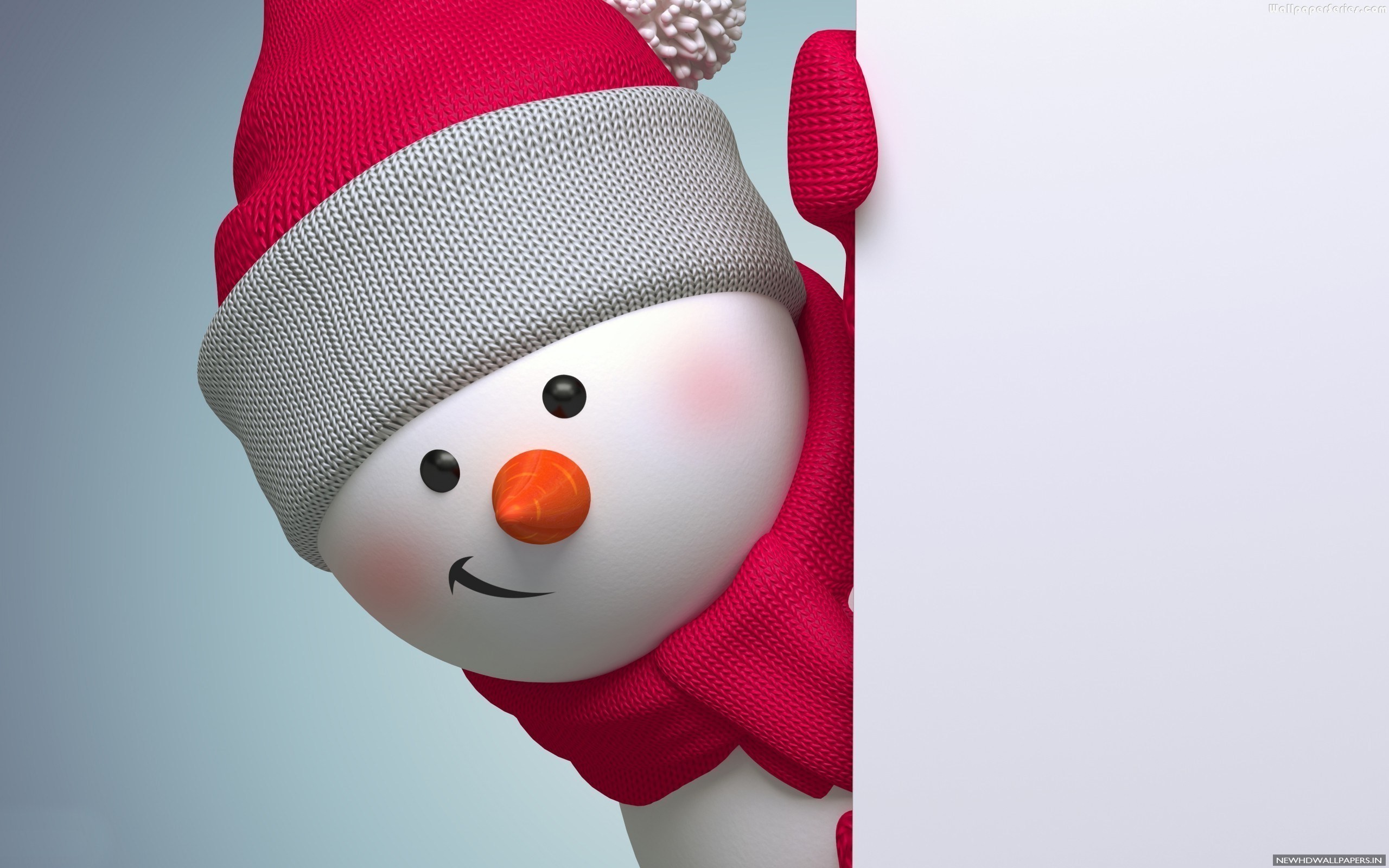 2560x1600 Cute Snowman Wallpaper 10 - 2560 X 1600
