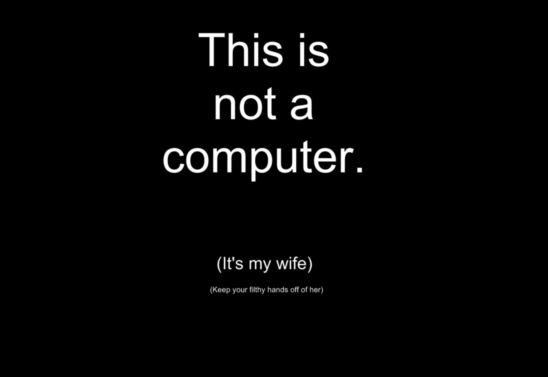 1920x1320 Wife Computer Funny Wallpaper