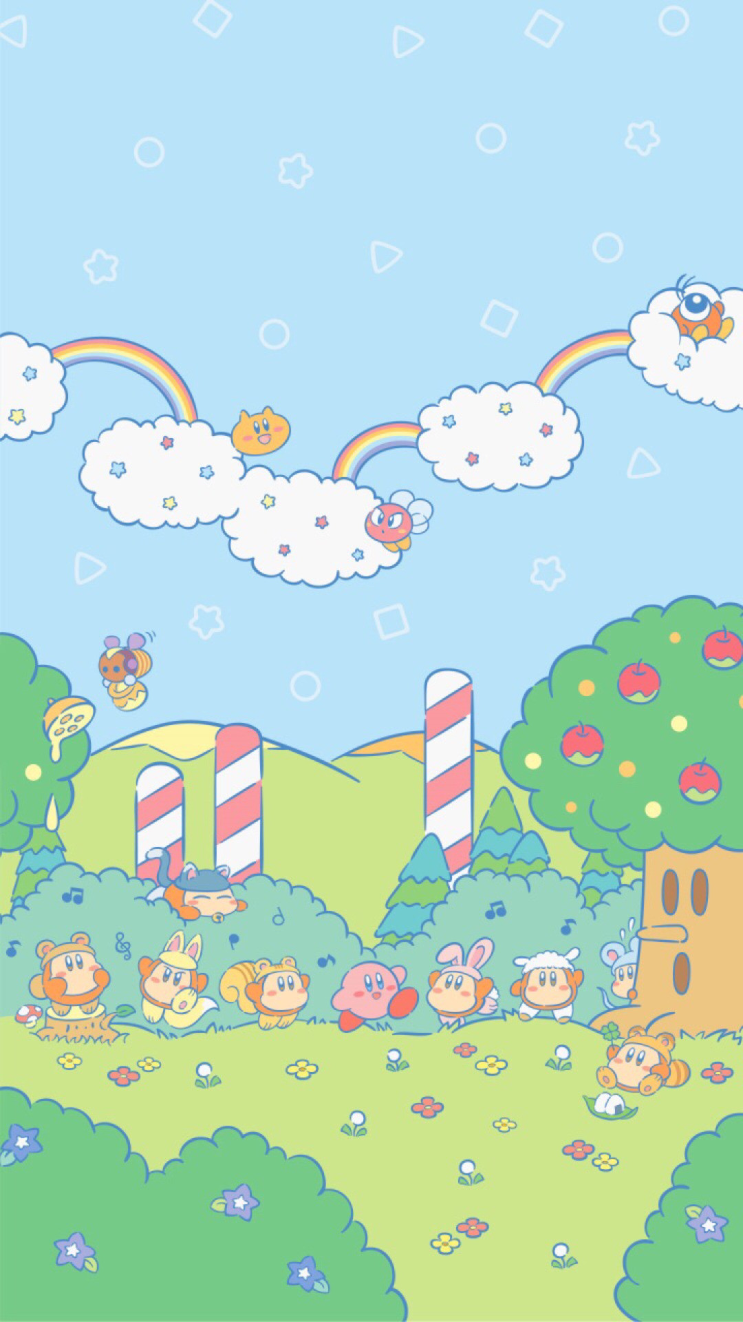 1080x1920 atokyojourney: “New kirby wallpapers released on Nintendo's line :3 ”
