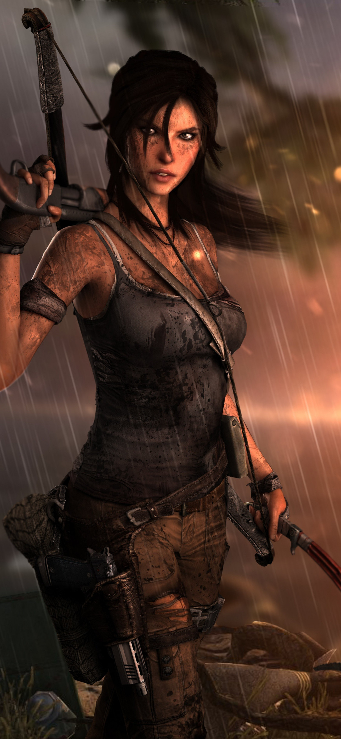 1125x2436 Lara Croft, Tomb Raider, game, video game, archer,  wallpaper