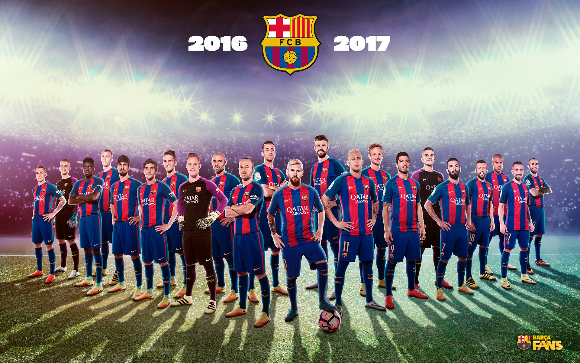 1920x1200  FC Barcelona Wallpapers 2017 4 FC Barcelona Team 2016 2017 .