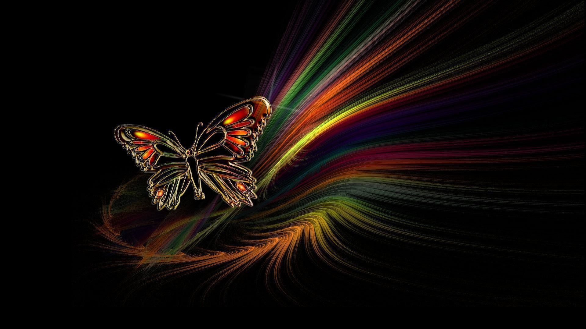 1920x1080 Beautiful Butterfly Abstract HD Wallpaper For Desktop Backgrounds .