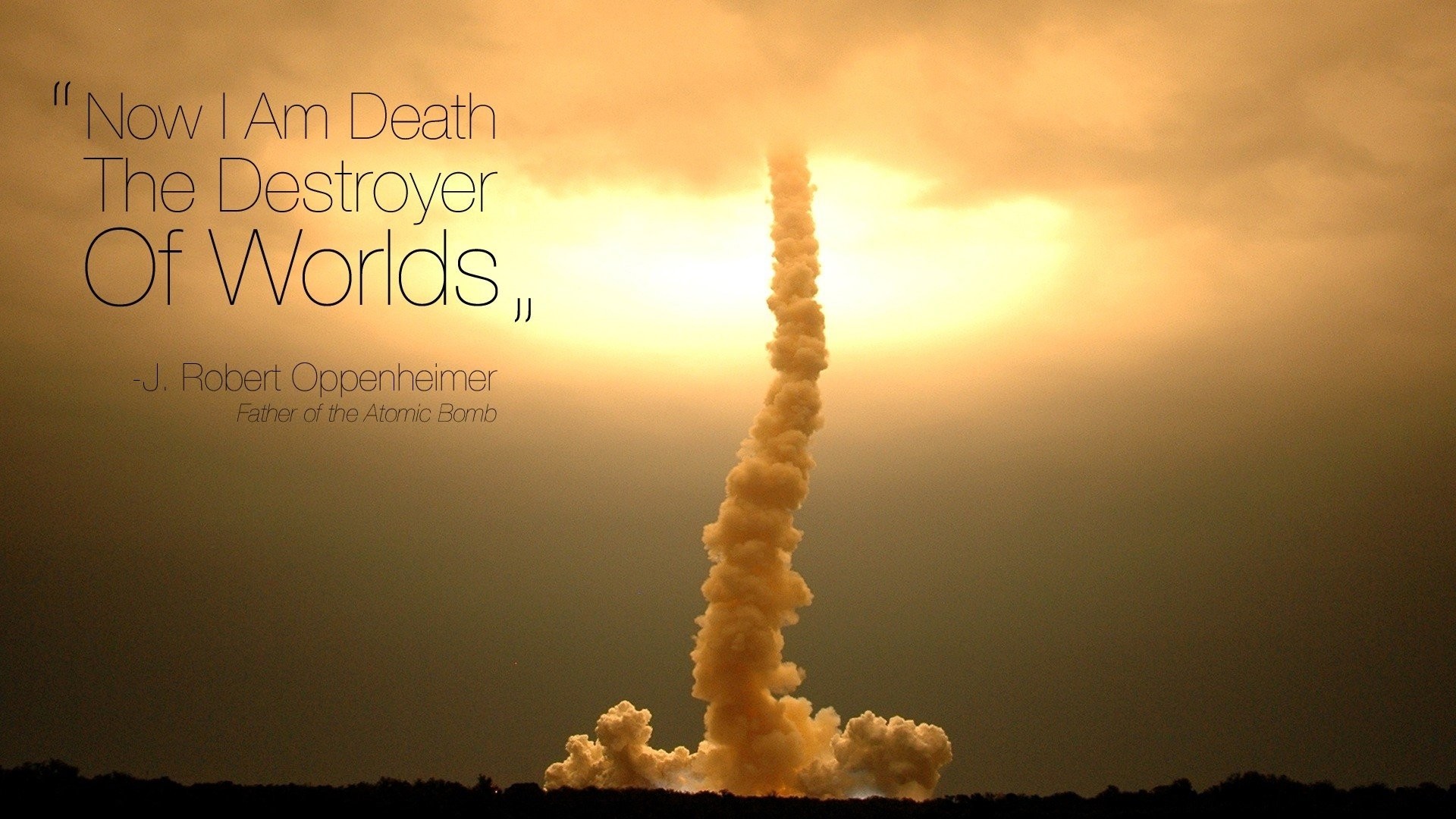 1920x1080 Bhagavad Gita Launch Oppenheimer Quotes Rocket Skyscapes