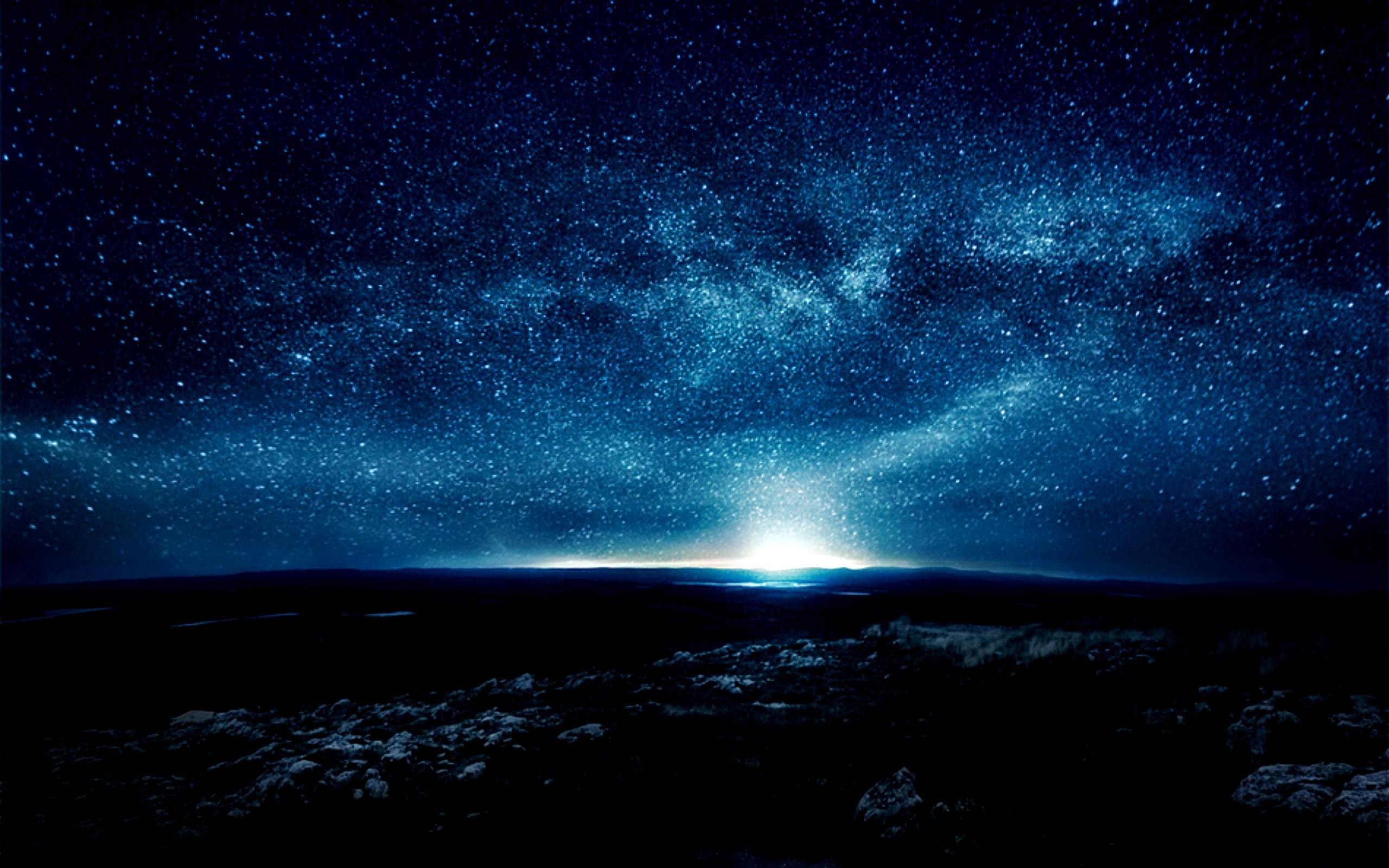 2560x1600 Starry Night Sky Wallpapers