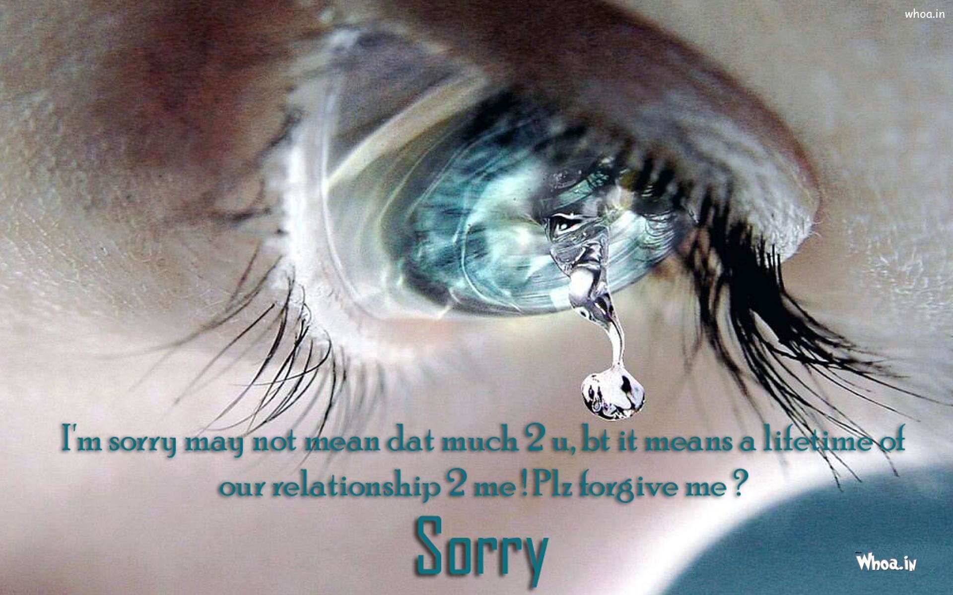 1920x1200 I M Sorry 3D HD With Sad Smily Face Wallpaper