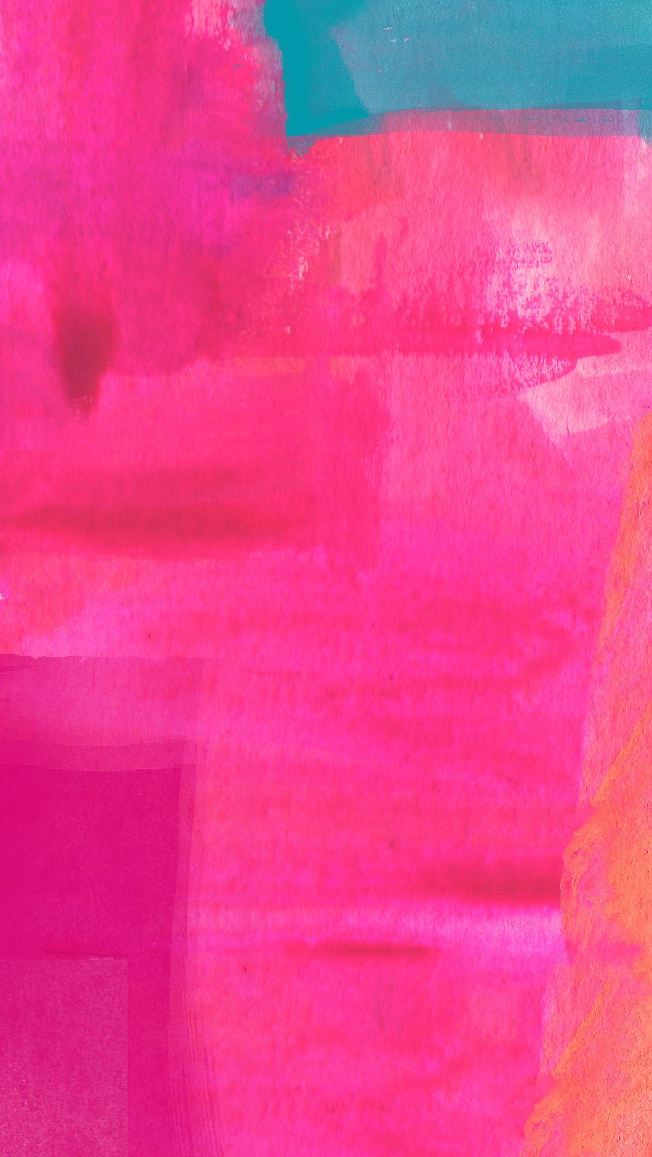 1333x2367 Hot pink turquoise art paint iphone wallpaper phone background lockscreen