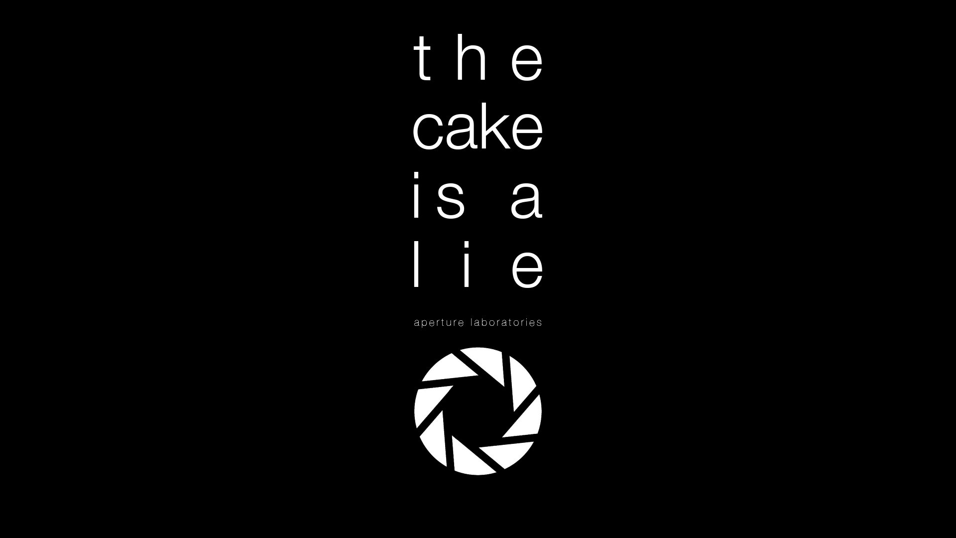 1920x1080 The Cake Is A Lie Wallpapers Group (63+)