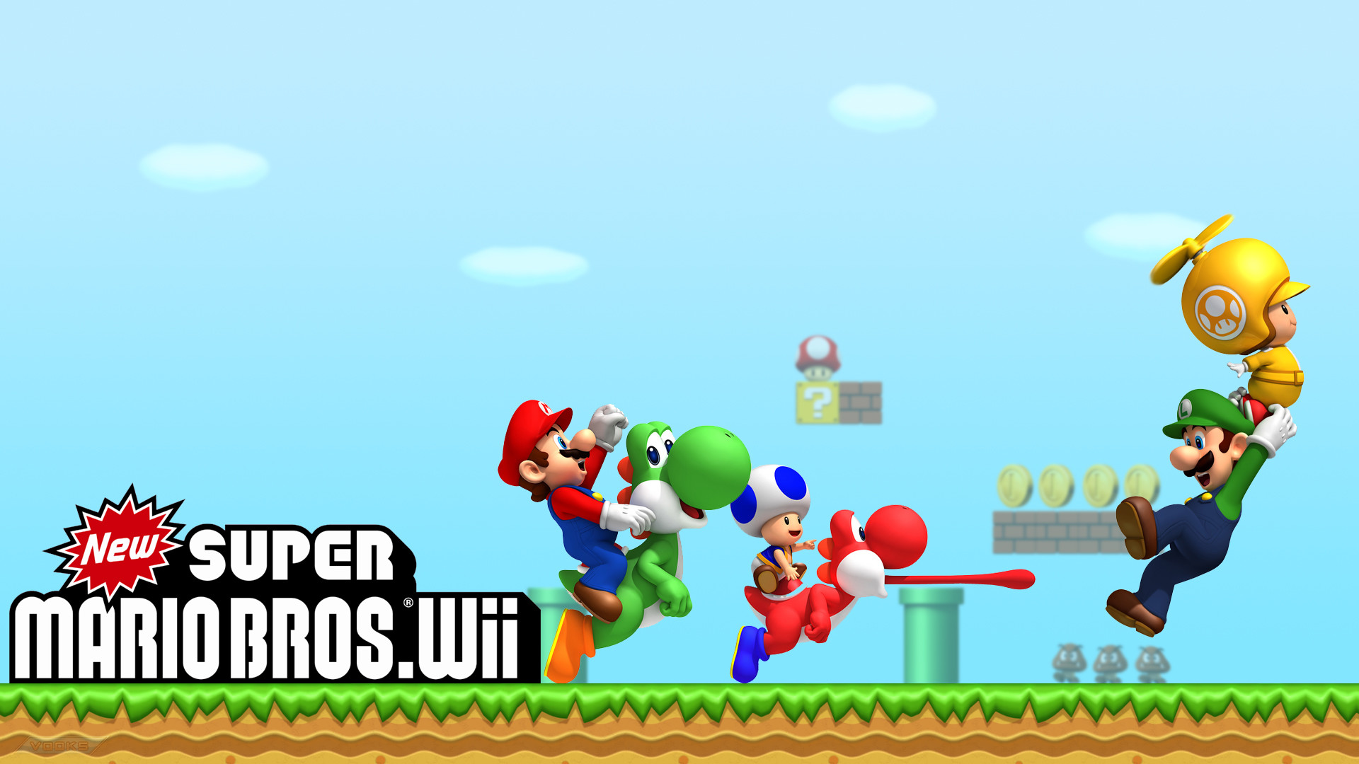 1920x1080 Super Mario Wii U HD Wallpaper