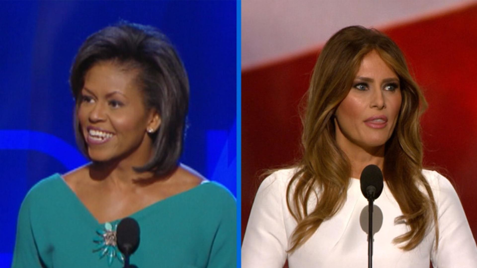1920x1080 Michelle Obama and Melania Trump lines: similarities side by side - NBC News