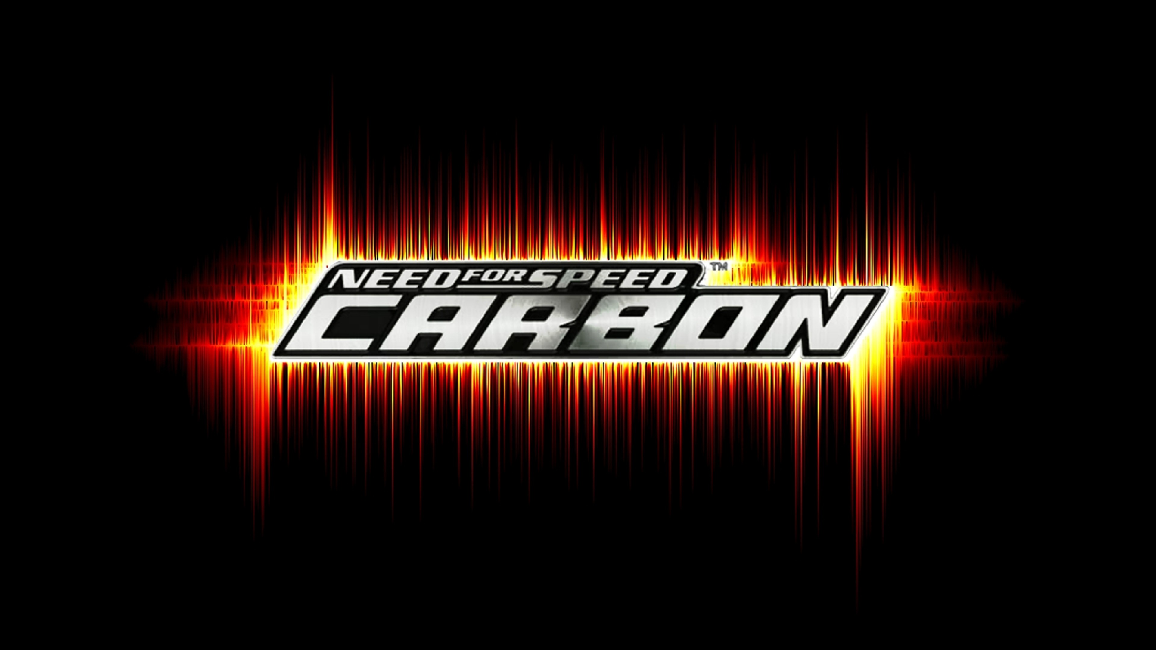 3840x2160  Wallpaper need for speed carbon, graphics, font, game, background
