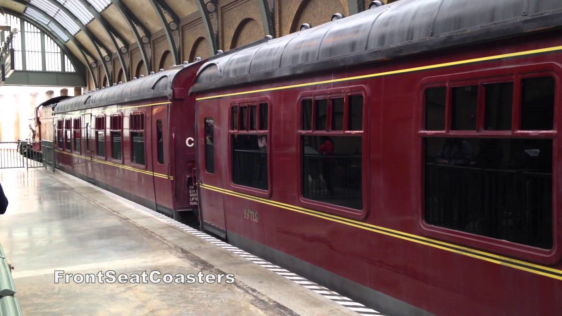 1920x1080 Hogwarts Express Wizarding World of Harry Potter - Train Pulls Into KIng's  Cross Station Orlando - YouTube