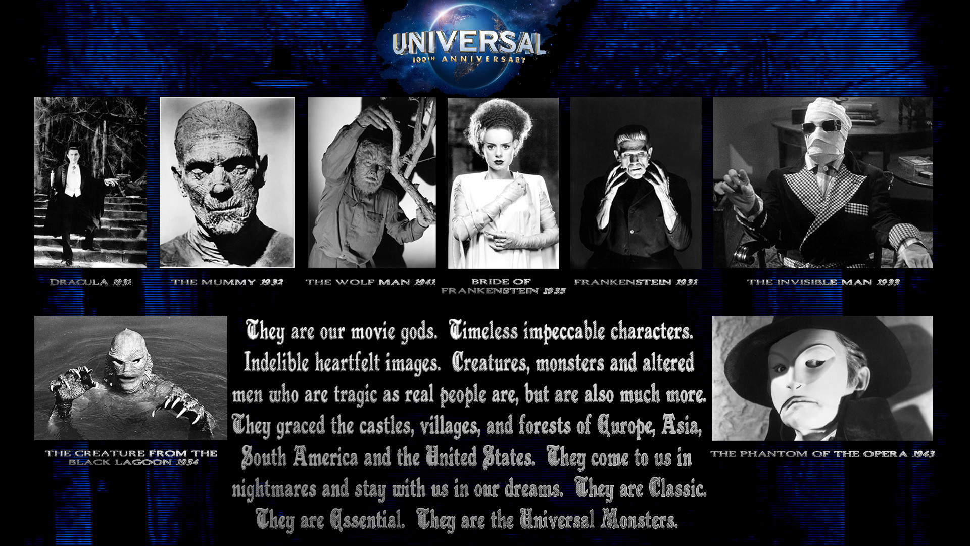 1920x1080 Universal Monster Wallpaper 100 years of universal: the
