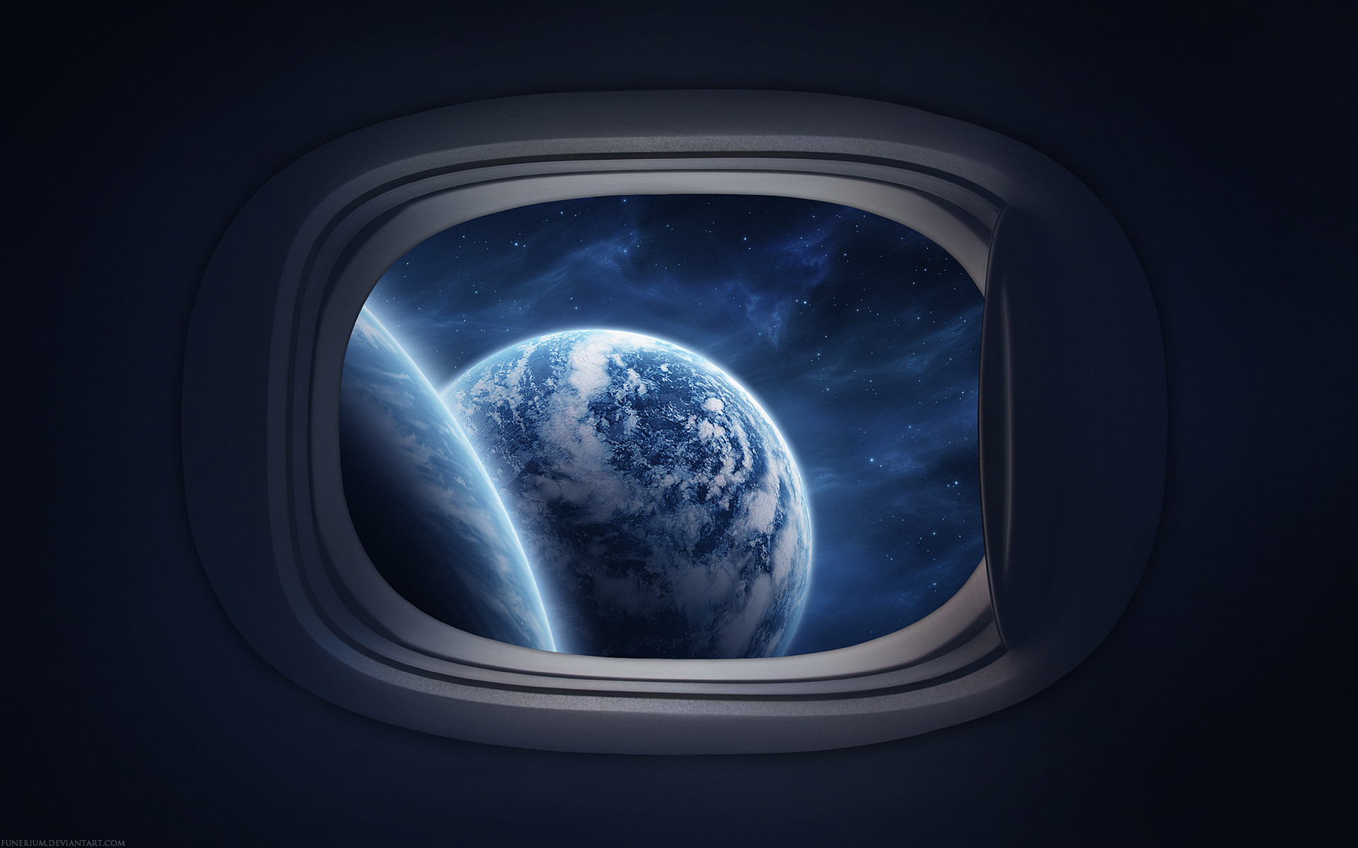 1920x1200 View From A Spaceship Window HD wallpapers