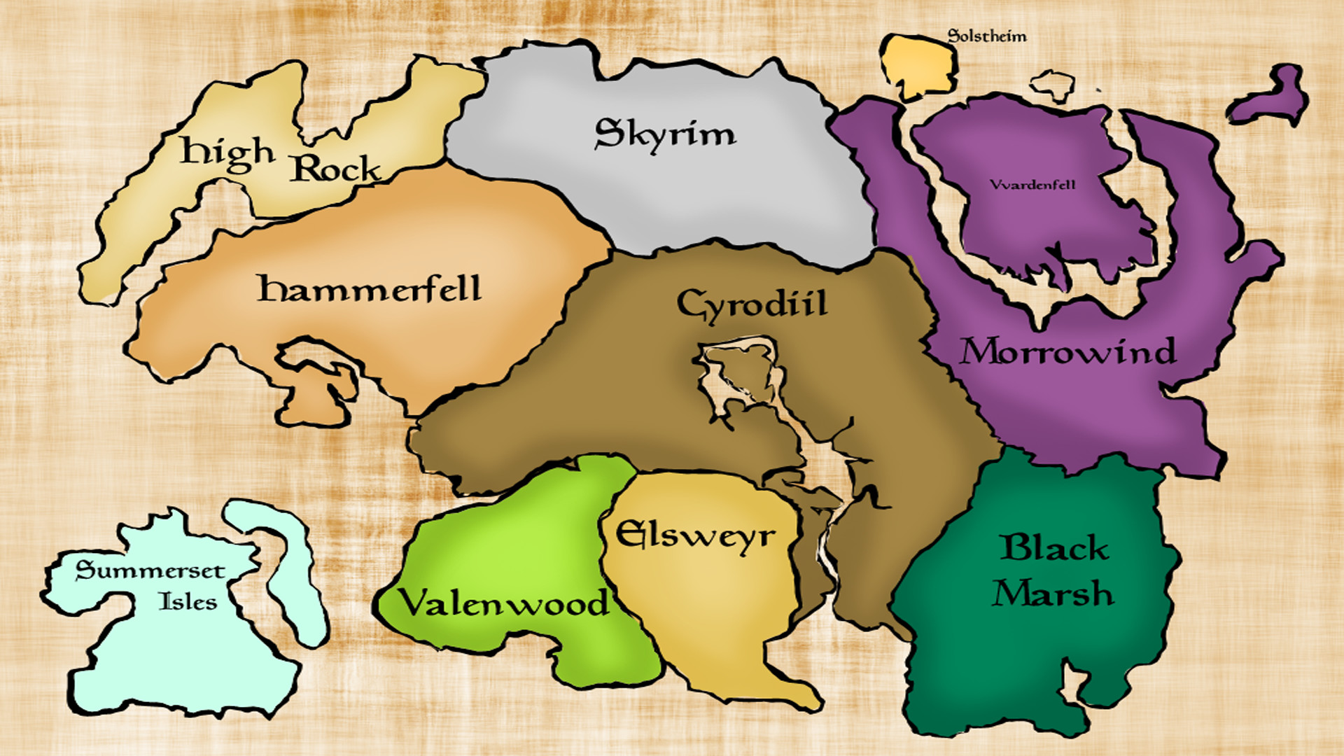 Tamriel Map Wallpaper 55 Images Tamriel Map Wallpaper 55 Images