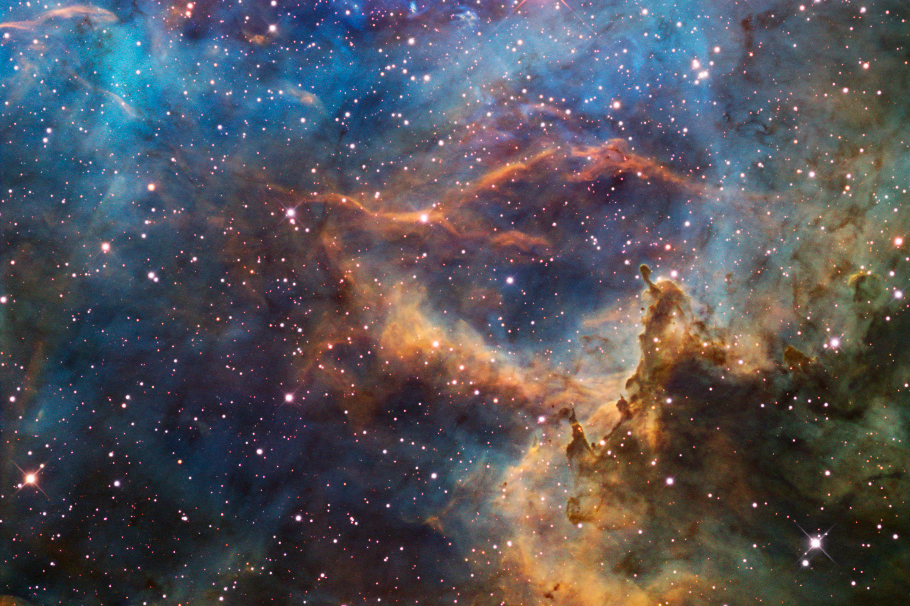 3000x2000 18 hours of data of the Rosette Nebula. Hubble Photography