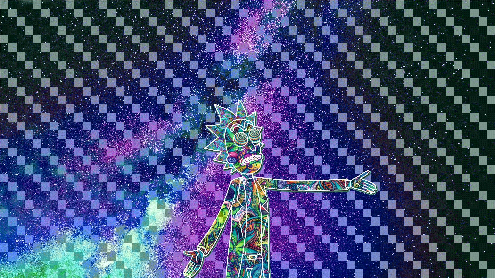 1920x1080 ImageI edited this trippy Rick wallpaper for myself, figured some of you  might like it ...