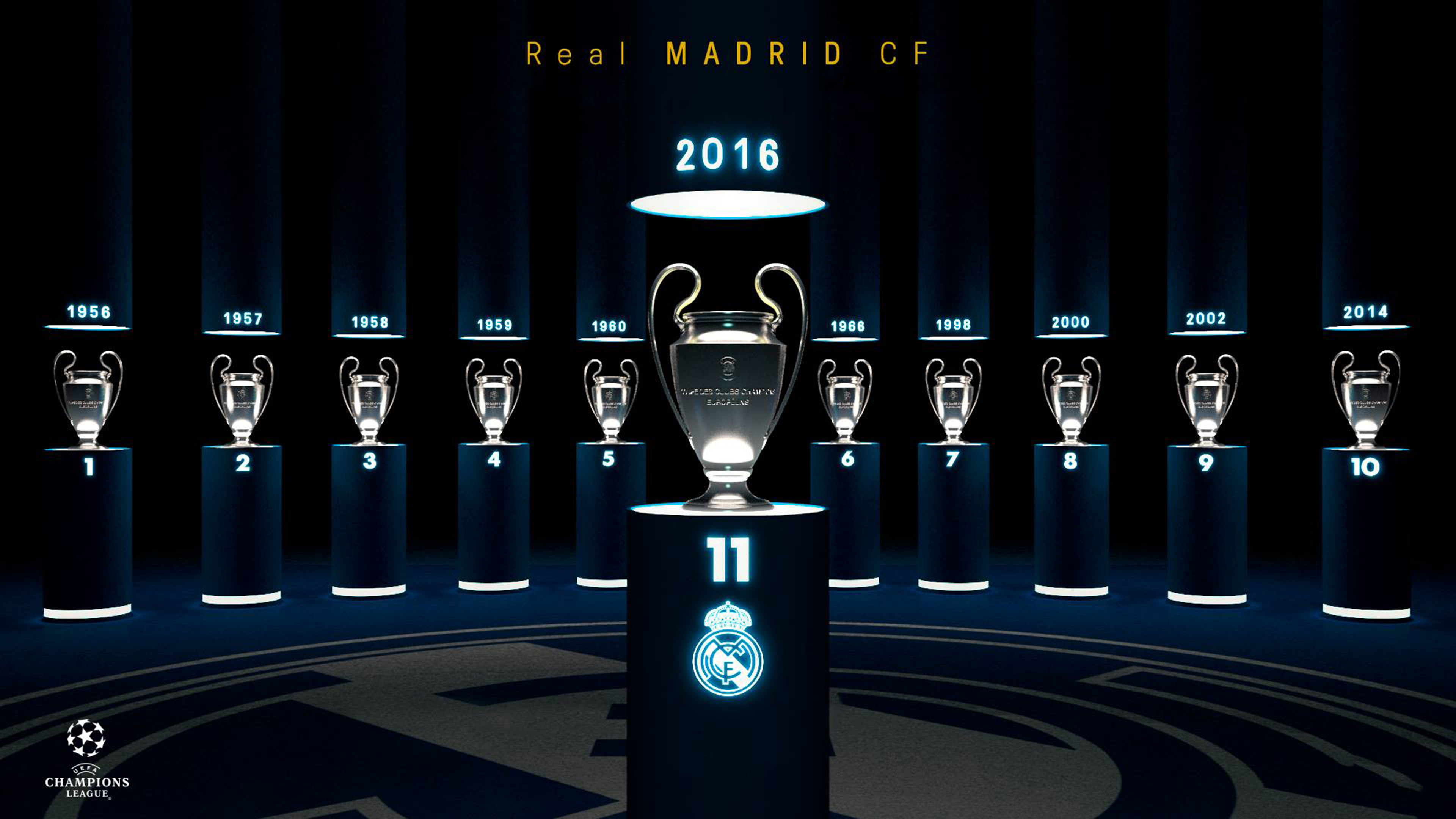 3840x2160 Real, Madrid, Trophies