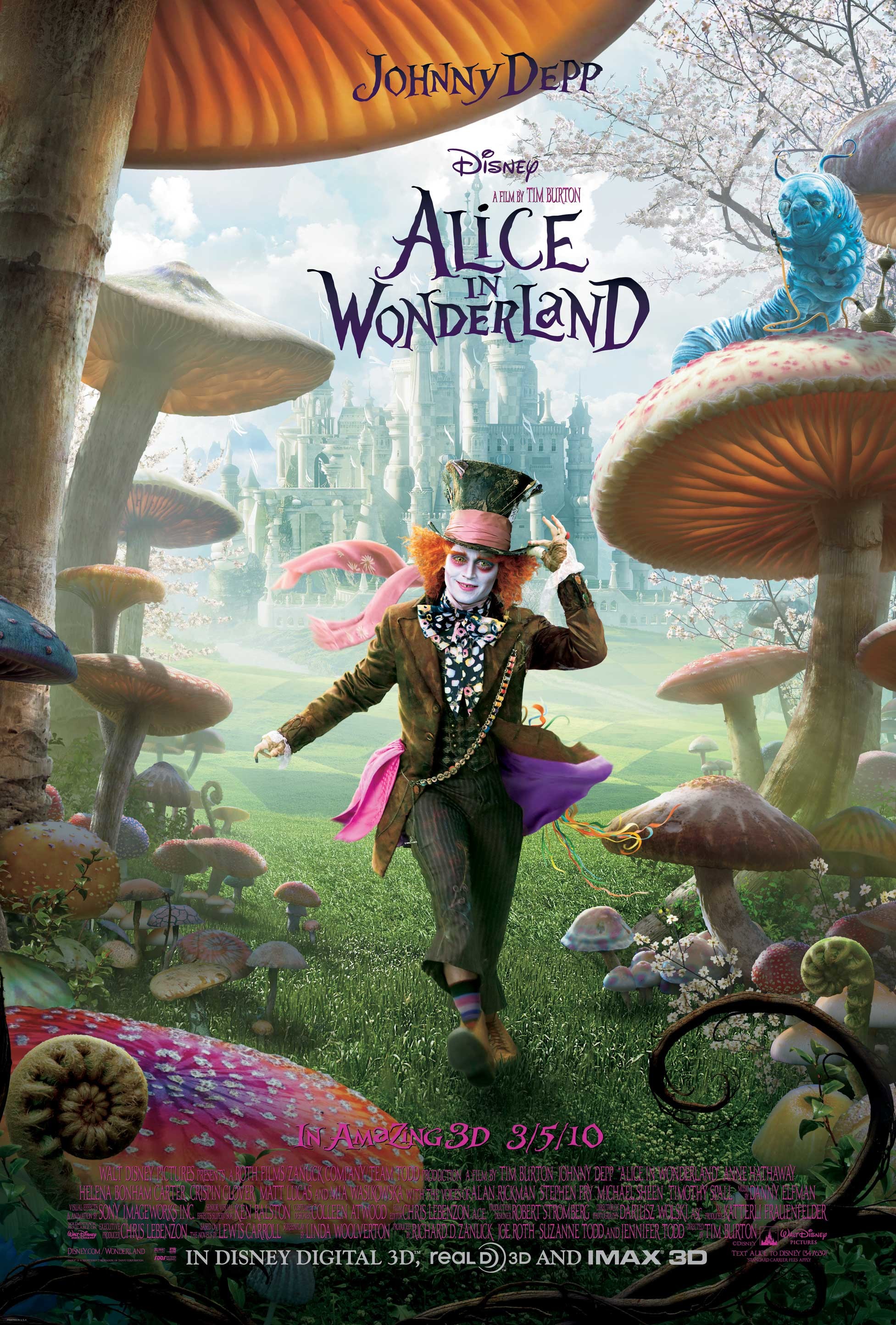 1953x2888 Mad Hatter – Alice in Wonderland Movie Poster wallpaper - Click picture for  high resolution HD wallpaper
