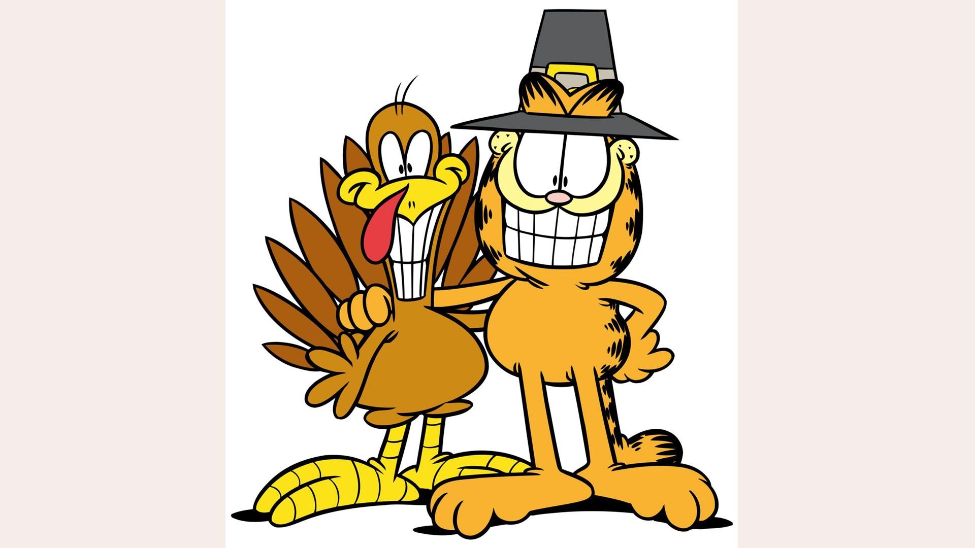1920x1080 Garfield Thanksgiving Wallpaper