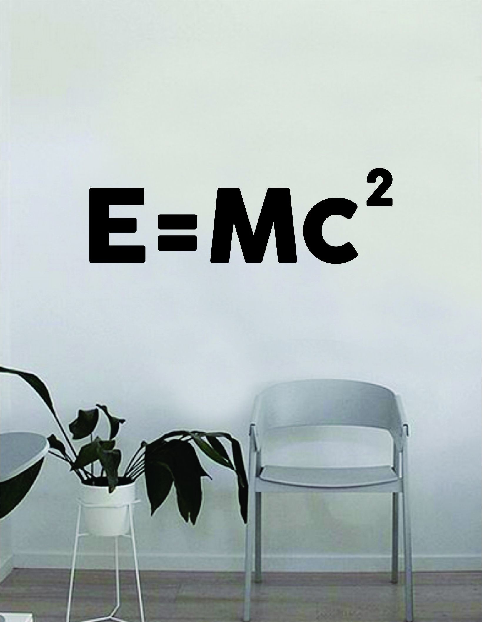 1639x2113 E=Mc2 Quote Decal Sticker Wall Vinyl Art Home Room Decor Teacher School  Classroom Science Atom Funny Atom Einstein
