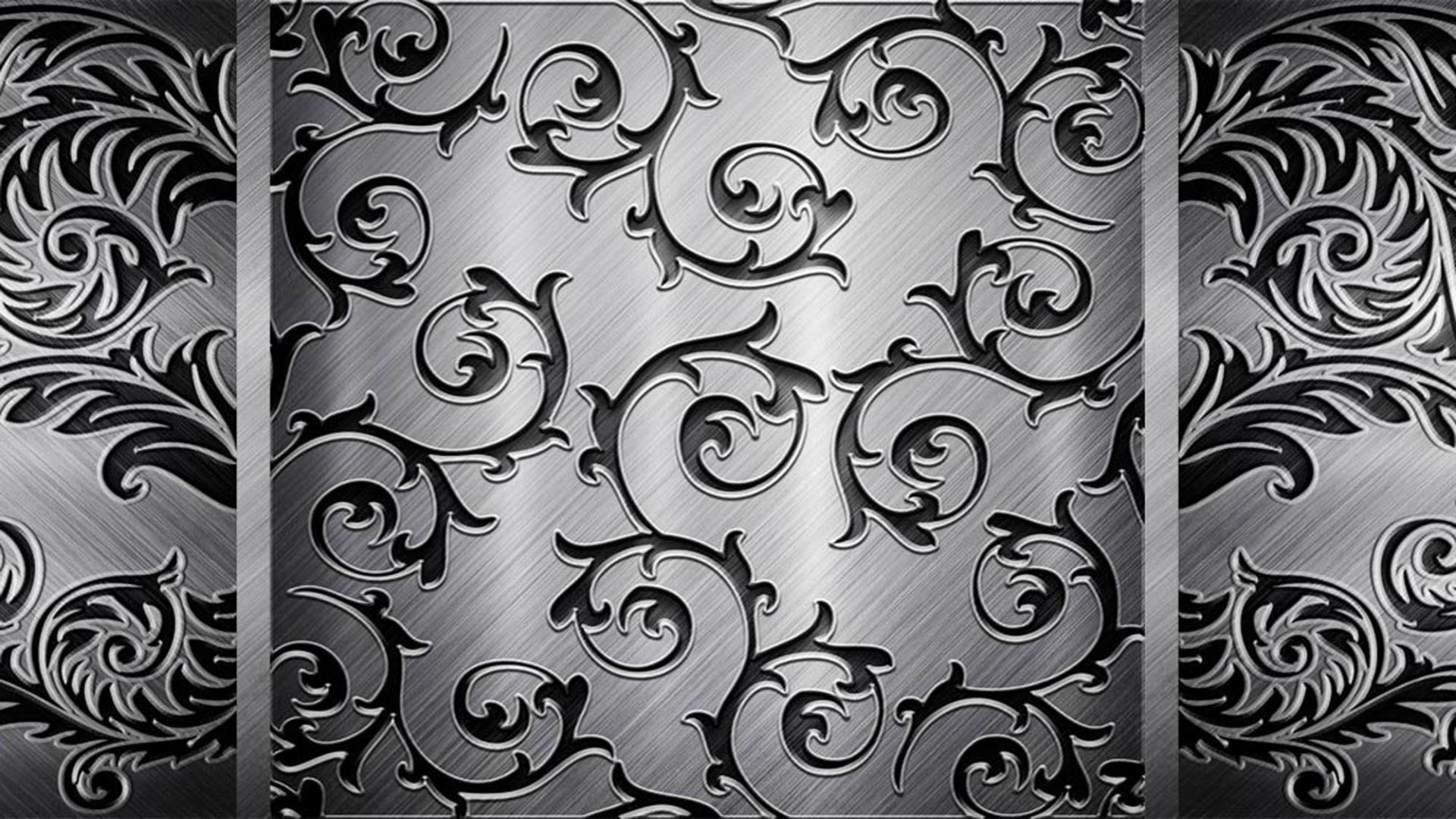 1920x1080 wallpaper.wiki-Pattern-steel-black-texture-vintage-patterns-