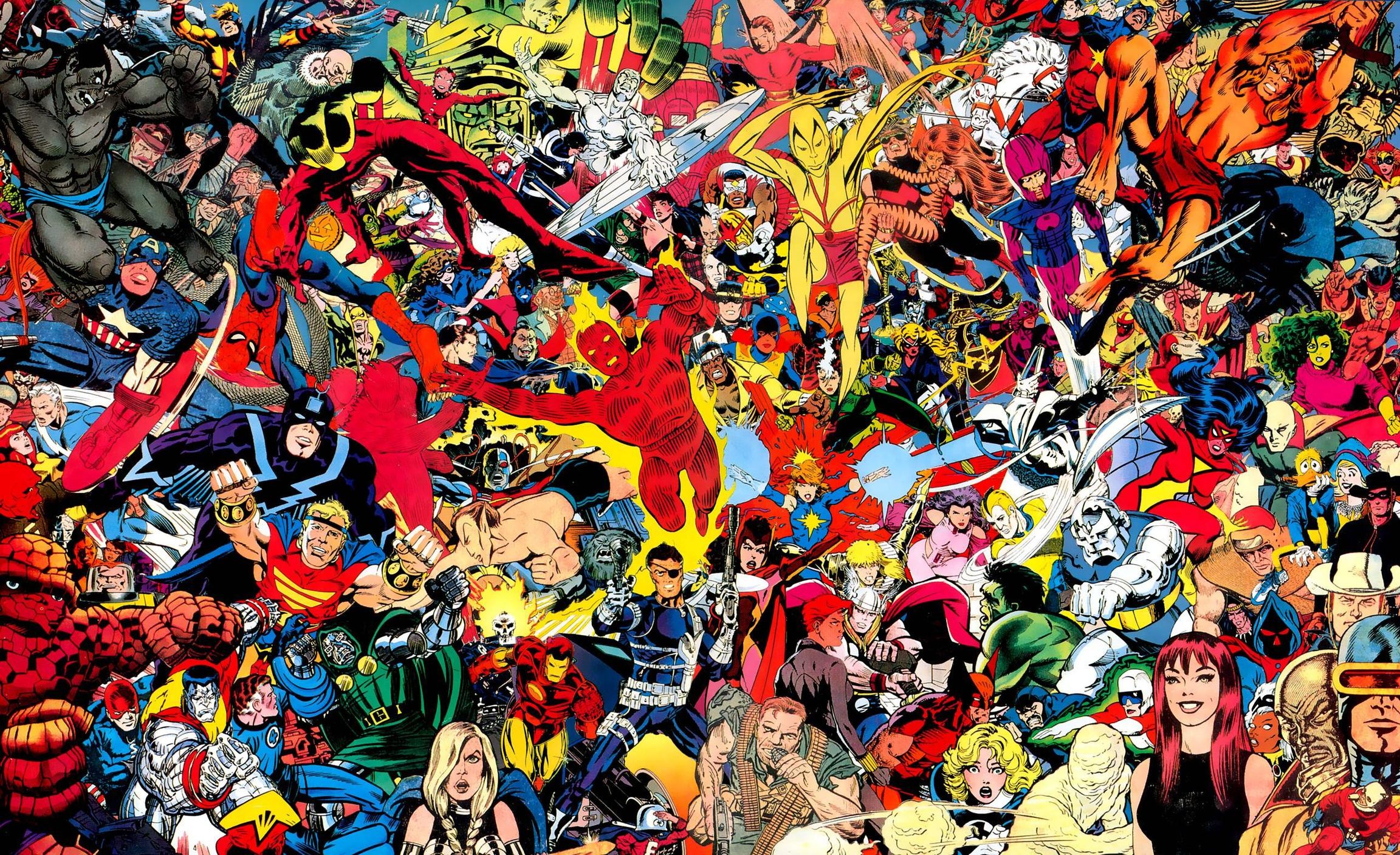 2304x1408 Classic Marvel Comics Wallpaper images