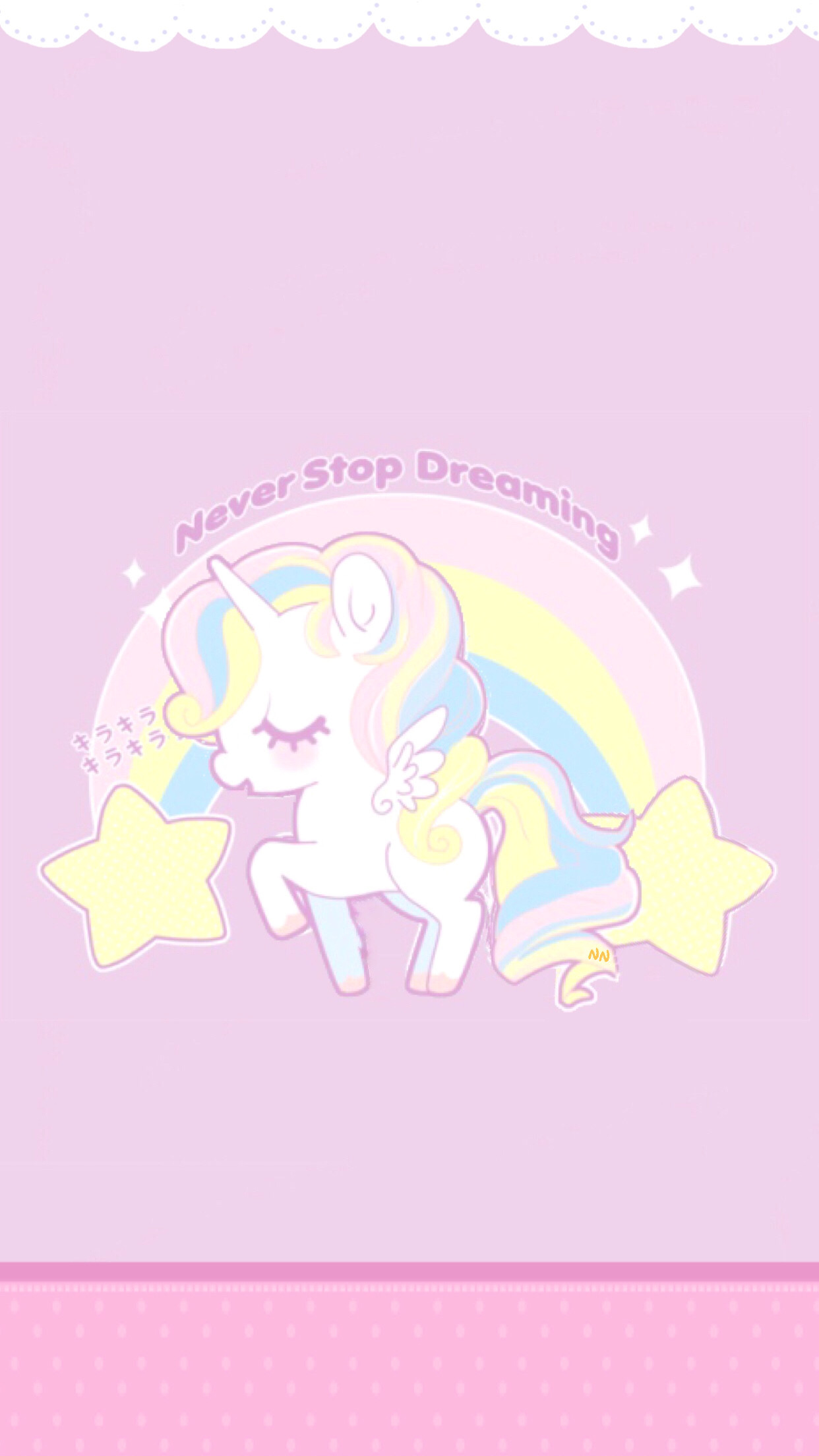 1242x2208 1440x2526 Cute rainbow unicorn wallpaper