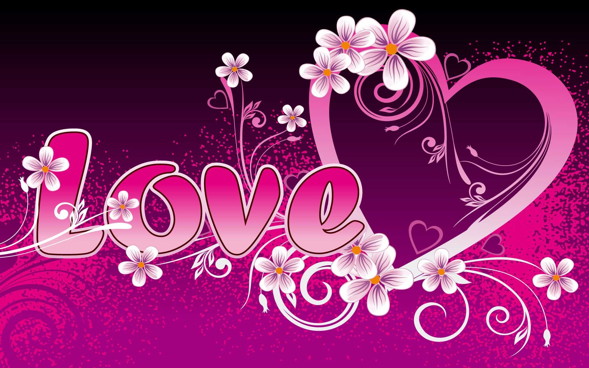 1920x1200 Pink Love Hearts Backgrounds