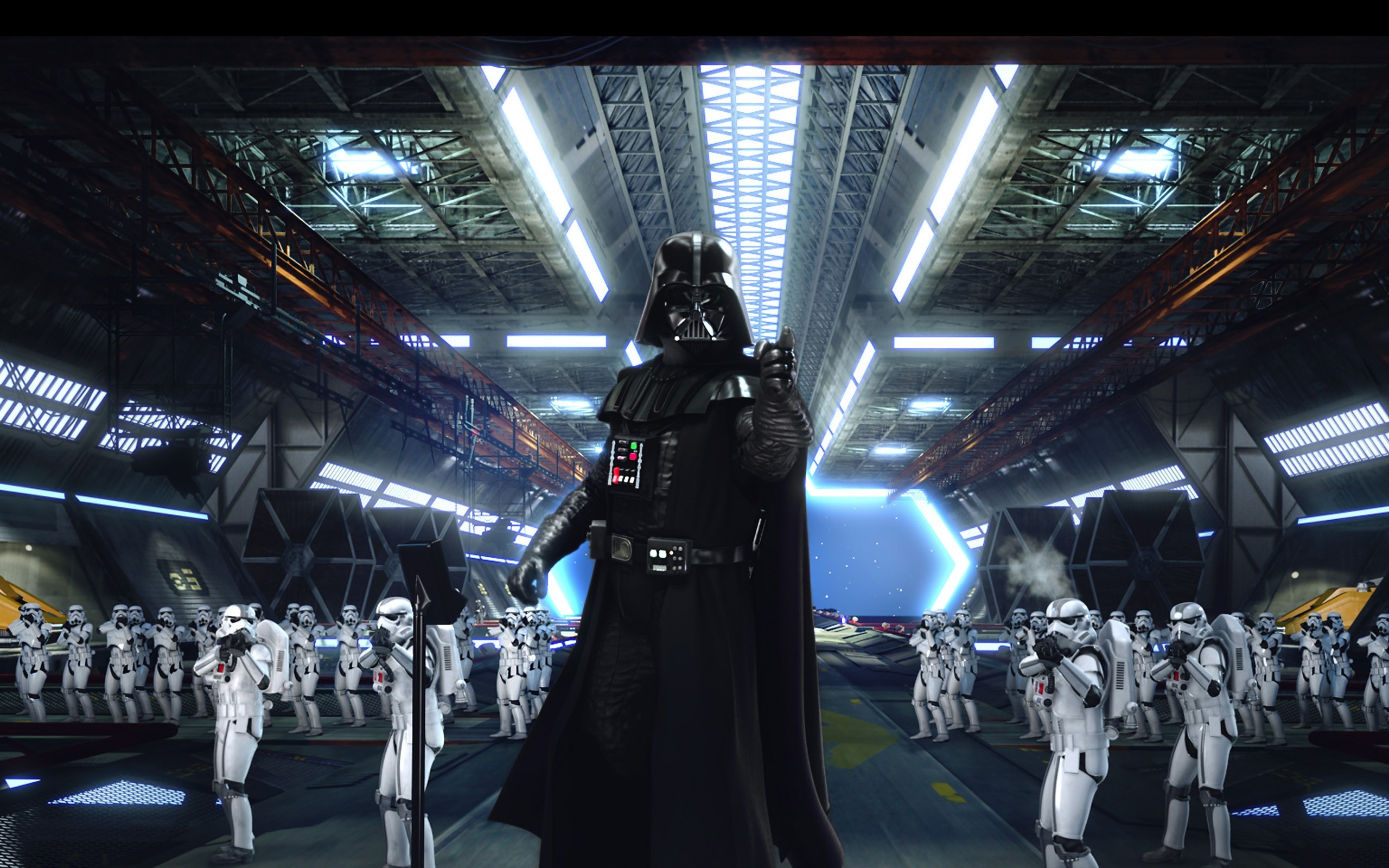 2560x1600 Star Wars Darth Vader and Clone Troopers wallpaper