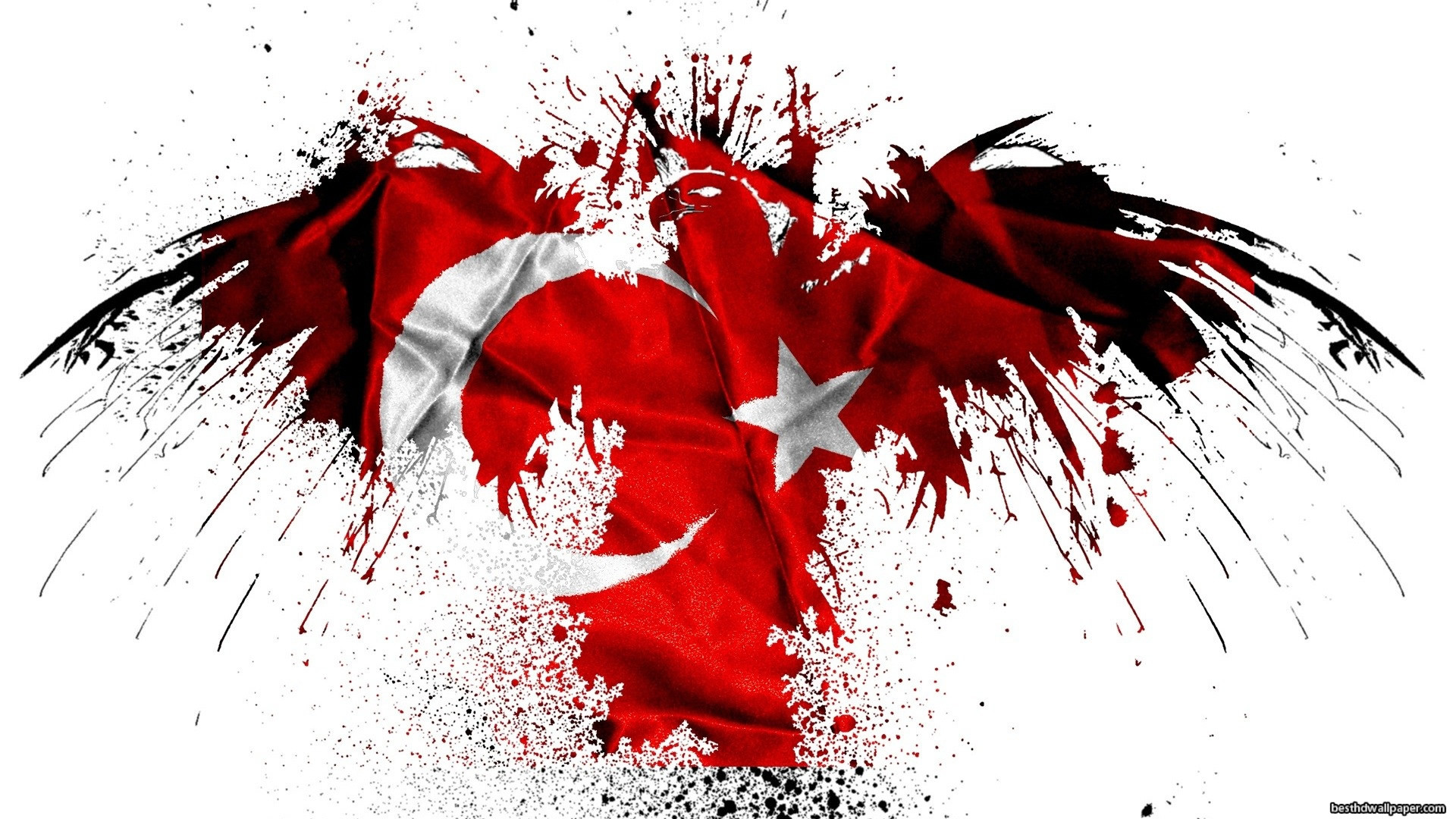 1920x1080 Flag of Turkey wallpaper