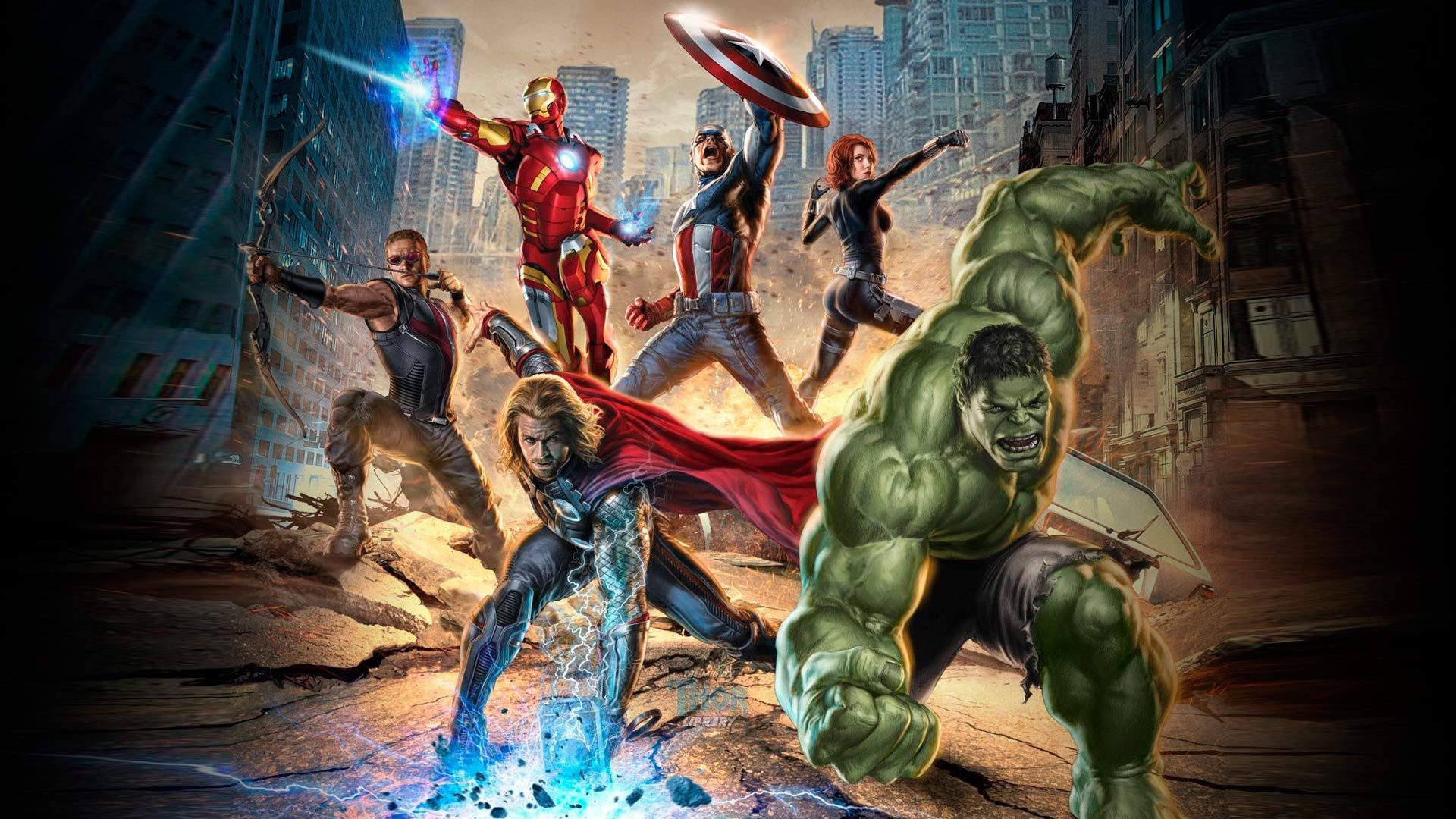 1920x1080 The Avengers, Thor, Avengers, Superhero, Hulk Wallpaper in   Resolution