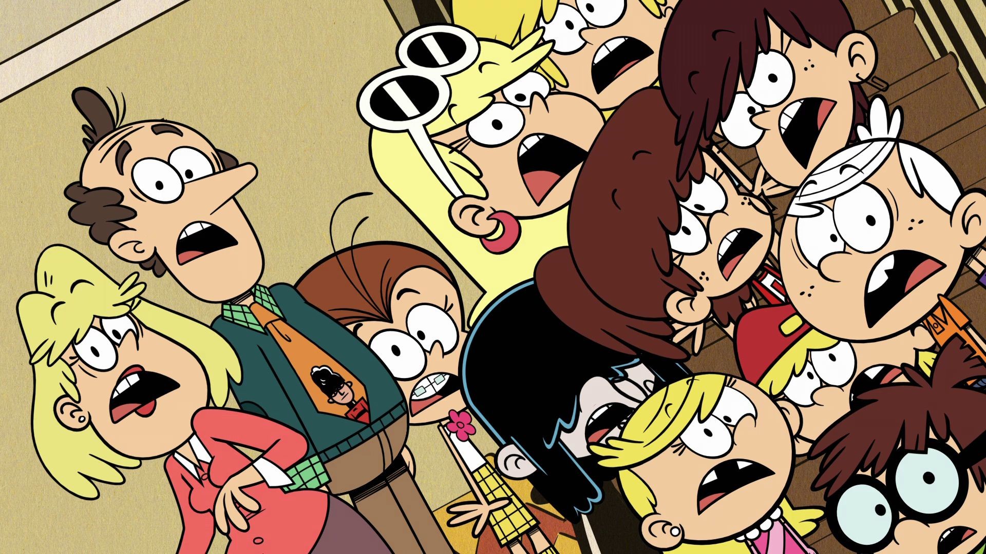 1920x1080 High Quality The Loud House shocked reaction Blank Meme Template